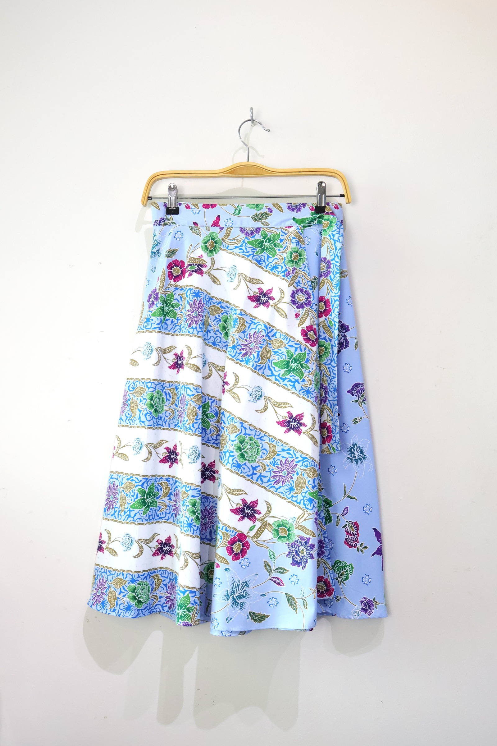 Batik Wrap Skirt - Blue Whisper