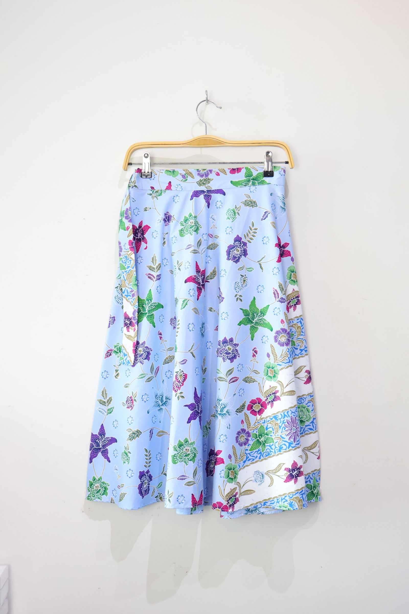 Batik Wrap Skirt - Blue Whisper