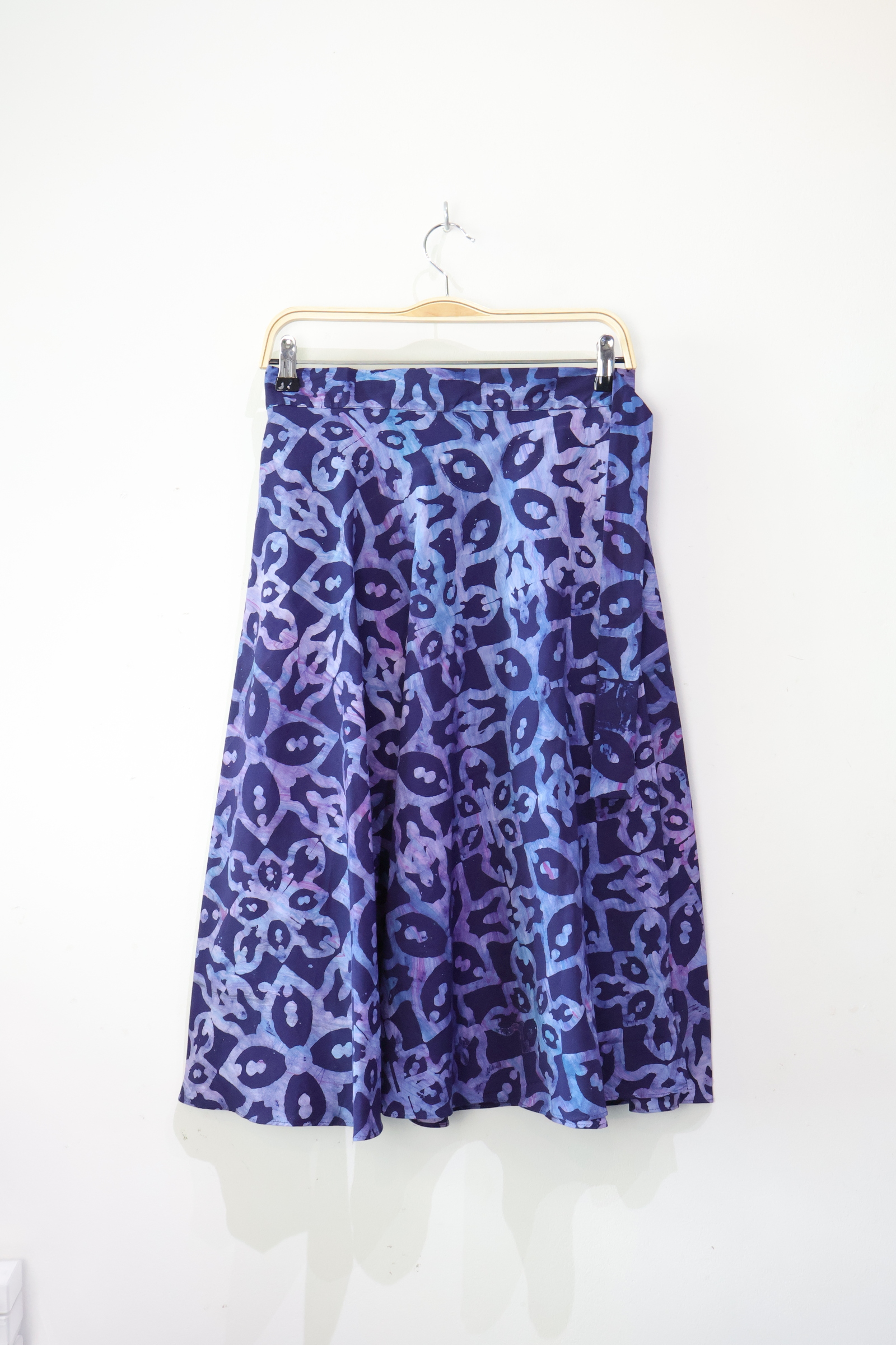 Batik Wrap Skirt - Sapphire Eclipse [ Handmade ]