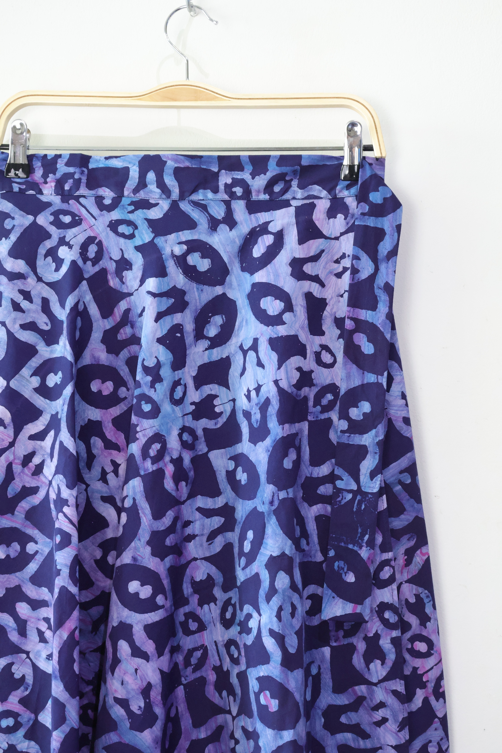 Batik Wrap Skirt - Sapphire Eclipse [ Handmade ]