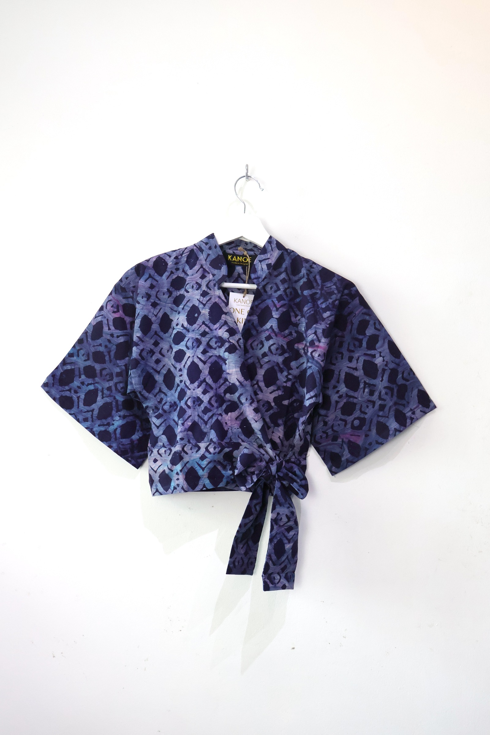Kimono Wrap Top - Blue Glacier [Handmade] [S]