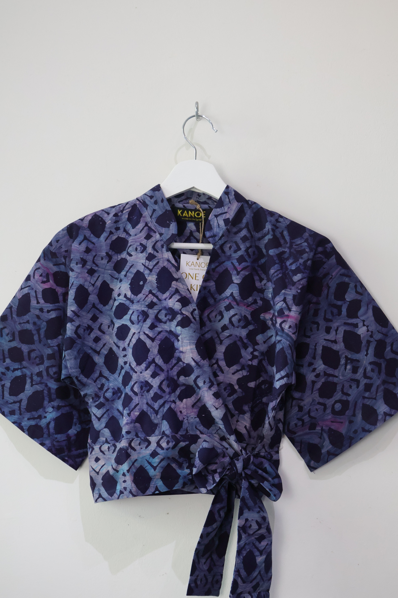 Kimono Wrap Top - Blue Glacier [Handmade] [S]
