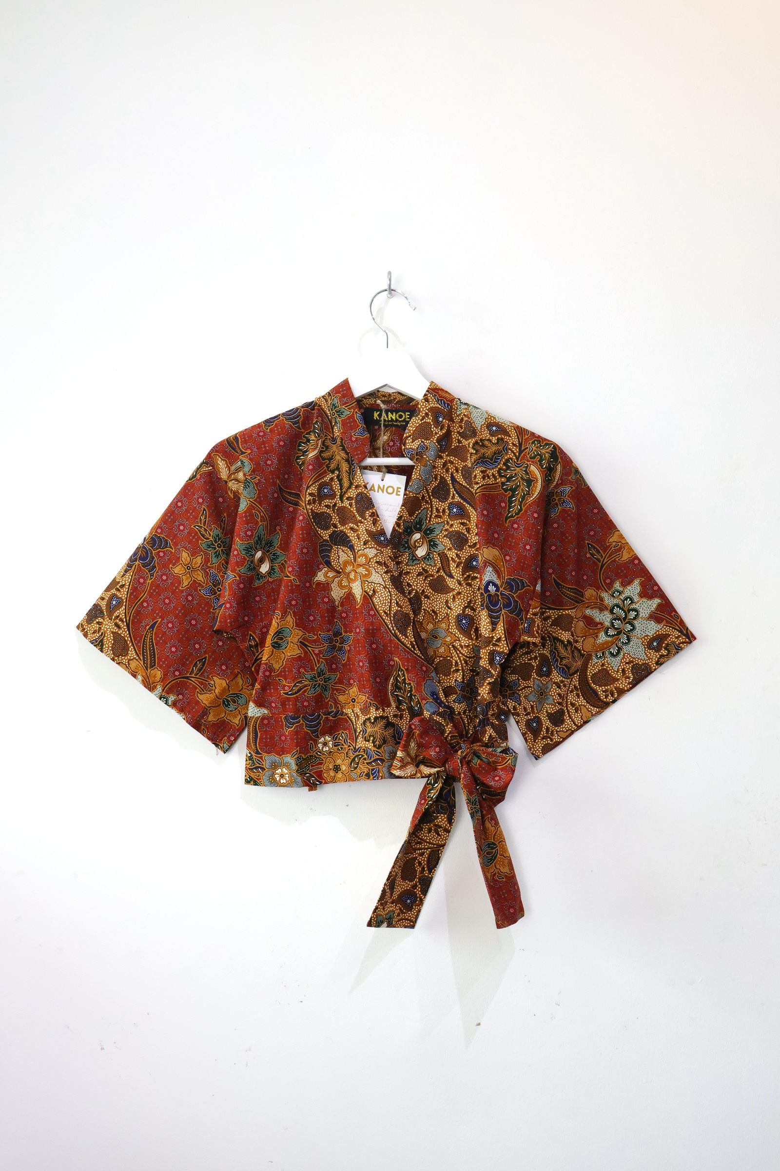 Kimono Wrap Top - Crimson Whisper [S]