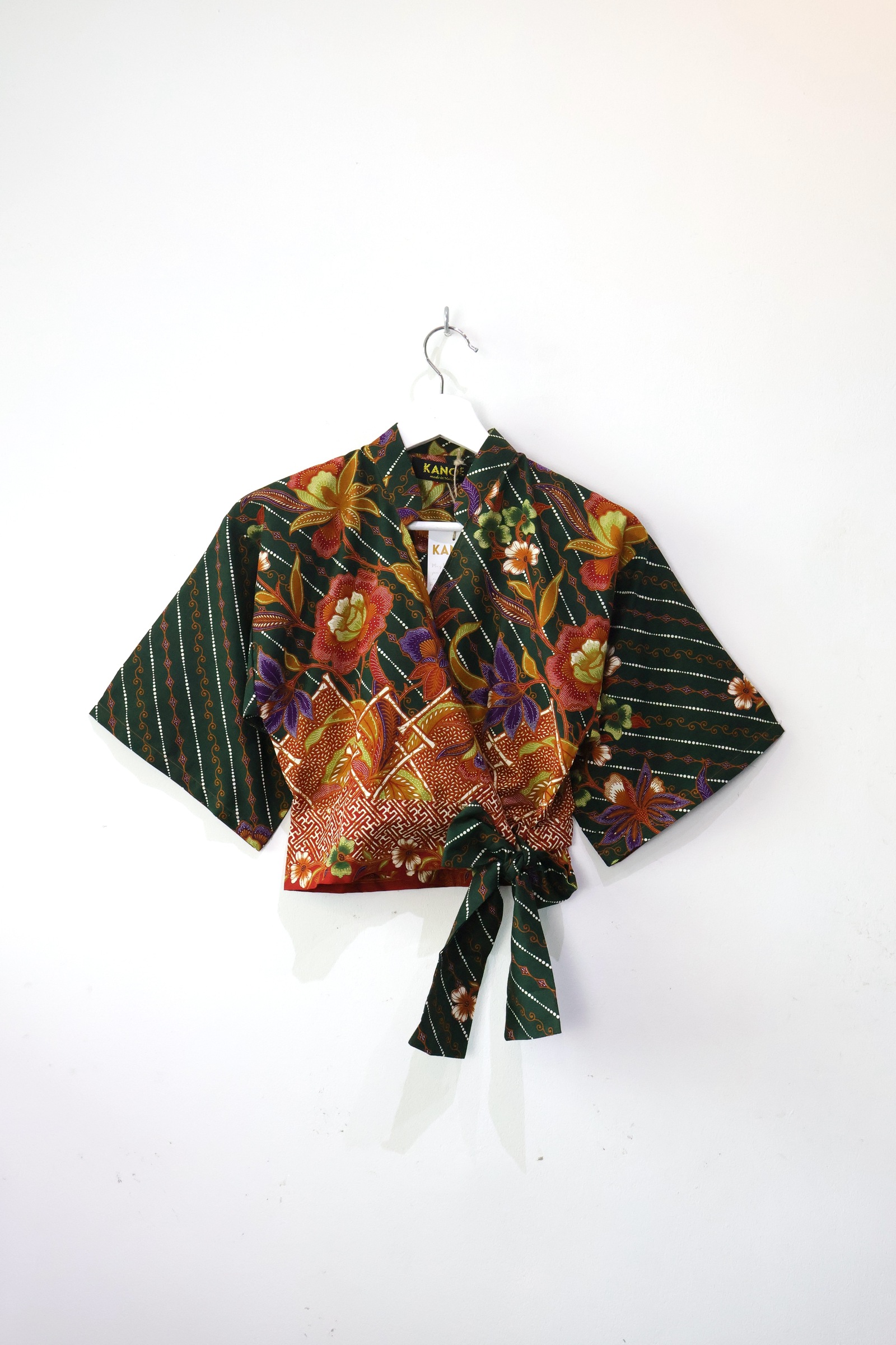 Kimono Wrap Top - Emerald Ease [S]