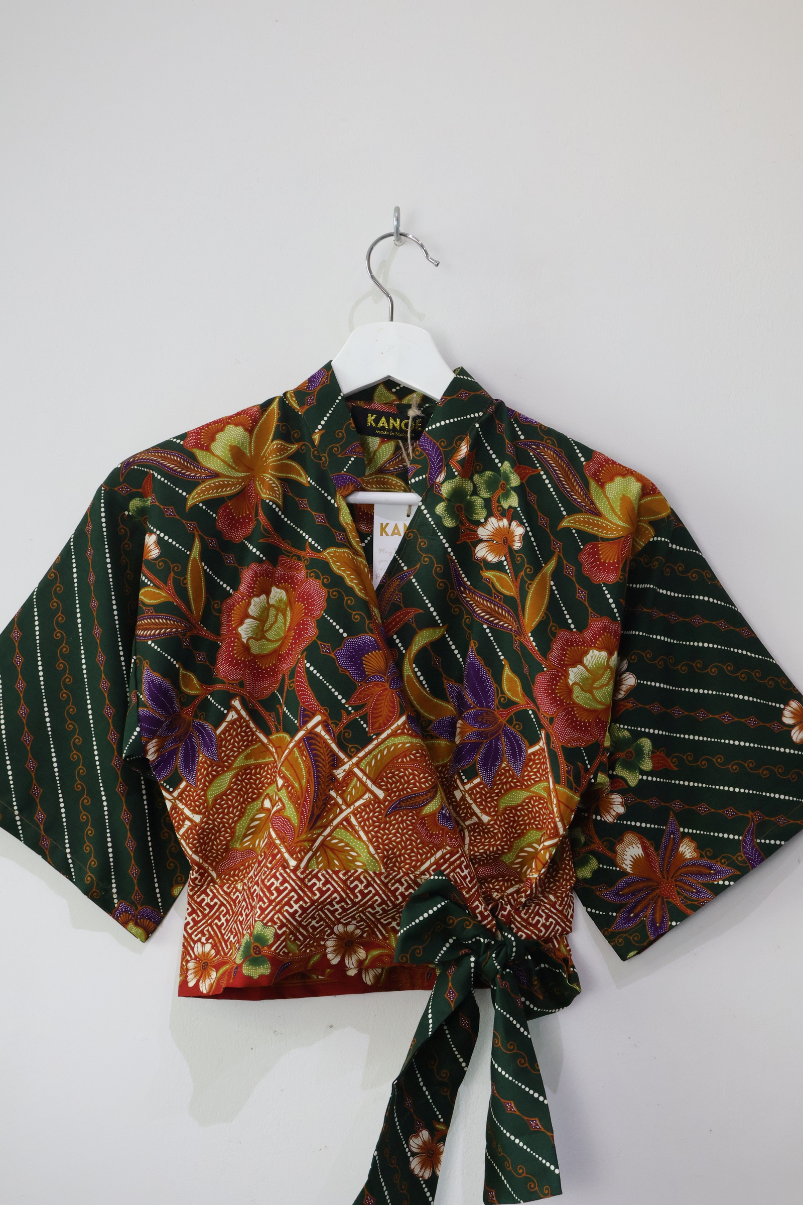 Kimono Wrap Top - Emerald Ease [S]