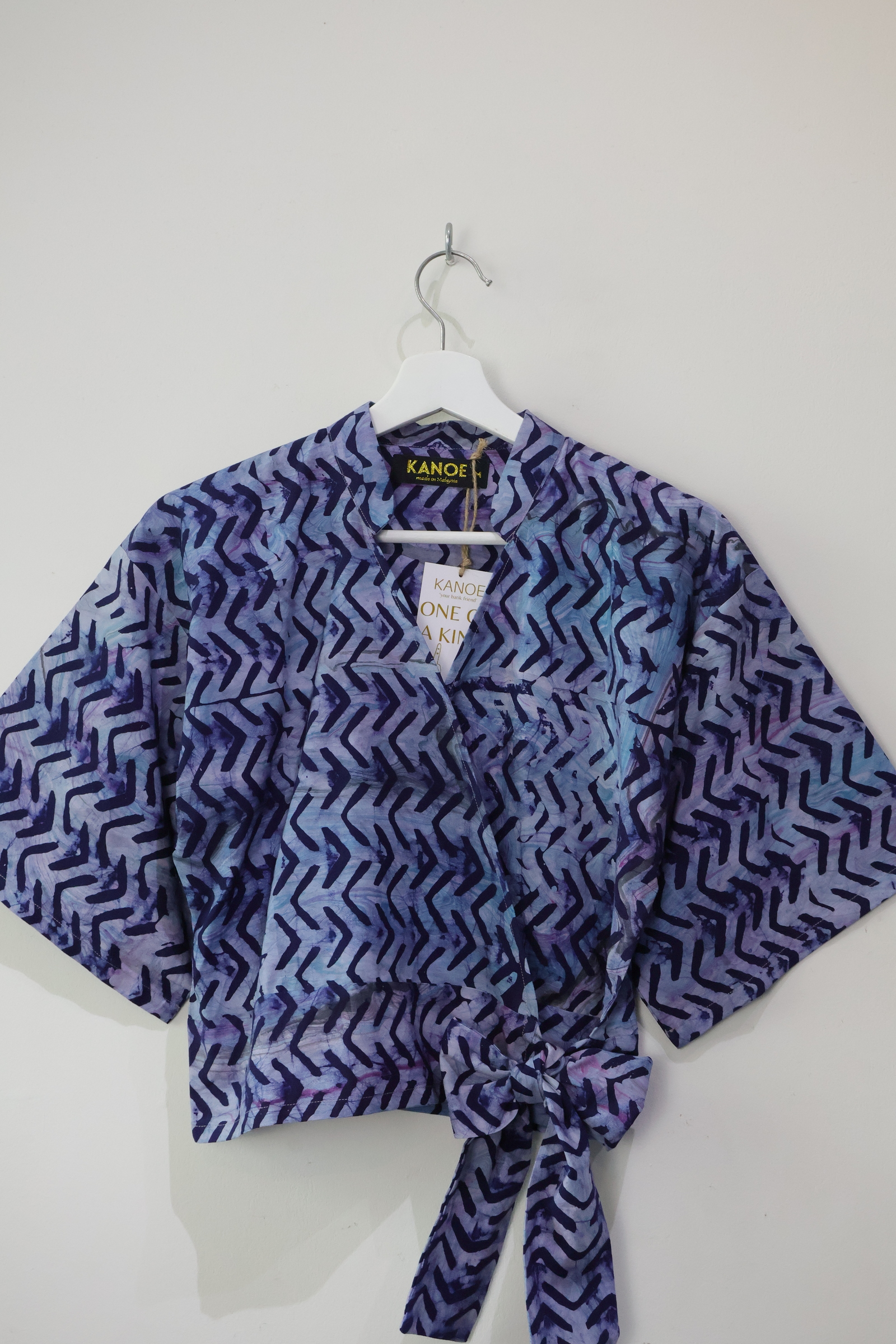 Kimono Wrap Top - Mist Blue [Handmade] 