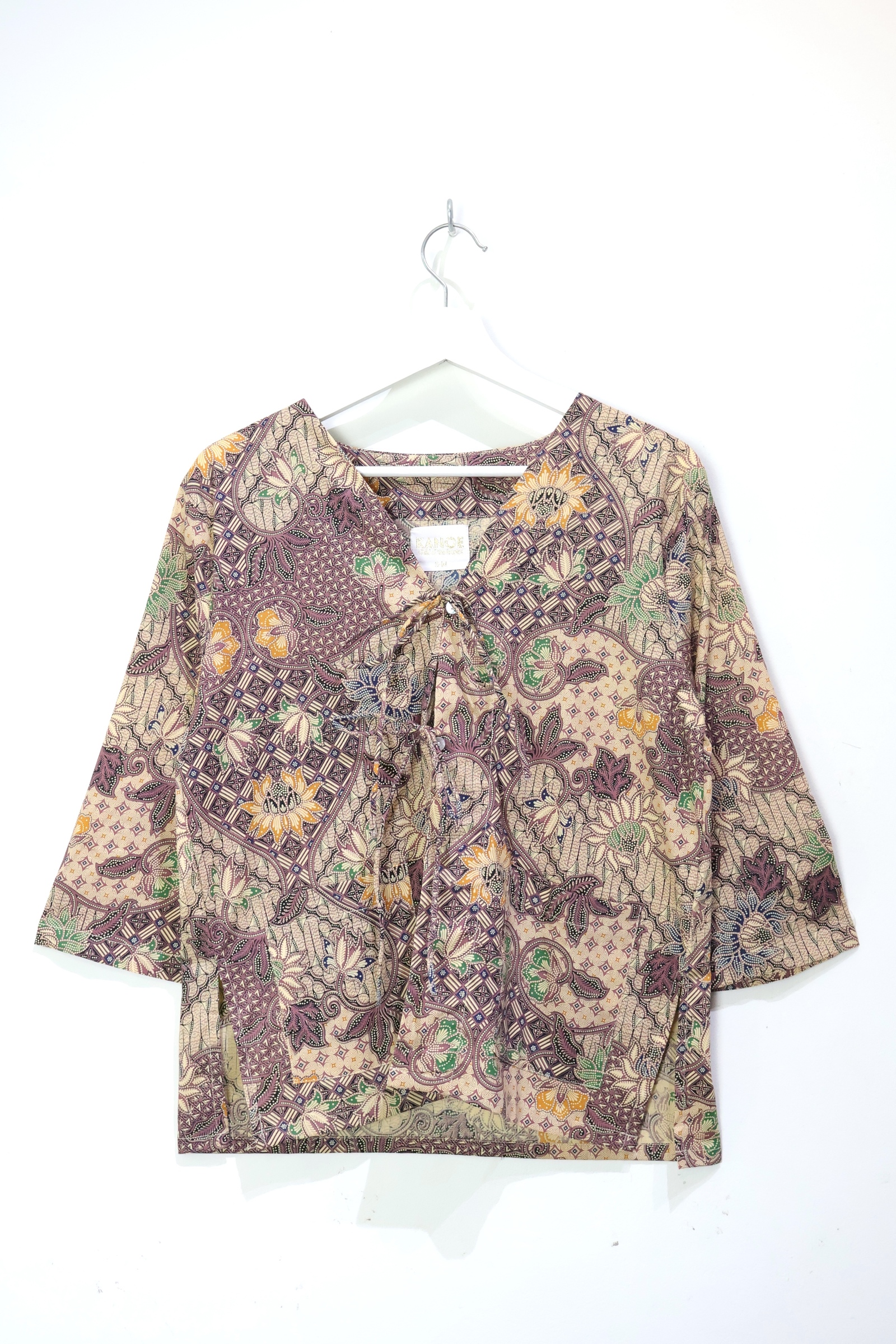 Batik Front Tie Top - Cerine 