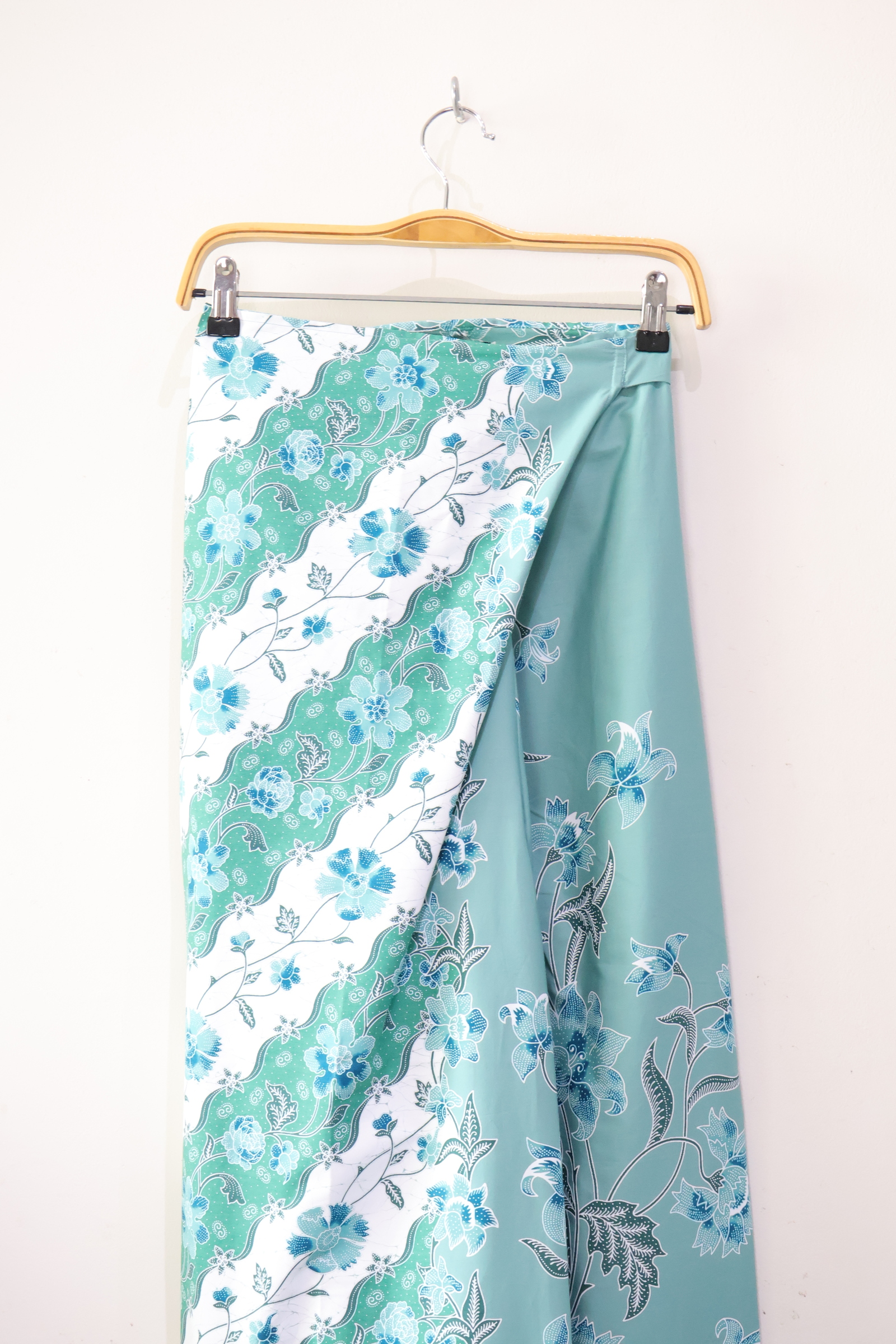 Batik Wrap Pants - Aquamarine [L-XL]