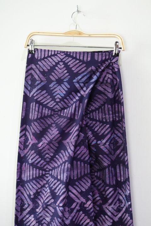 Batik Wrap Pants - Violet [Handmade] [L-XL]