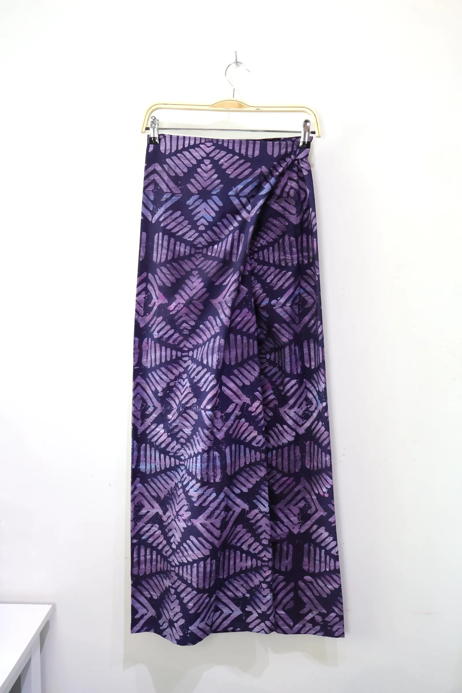 Batik Wrap Pants - Violet [Handmade] [L-XL]