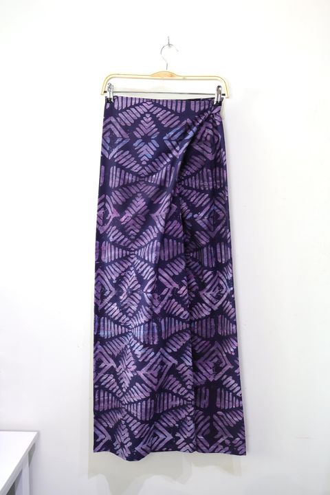 Batik Wrap Pants - Violet [Handmade] [L-XL]