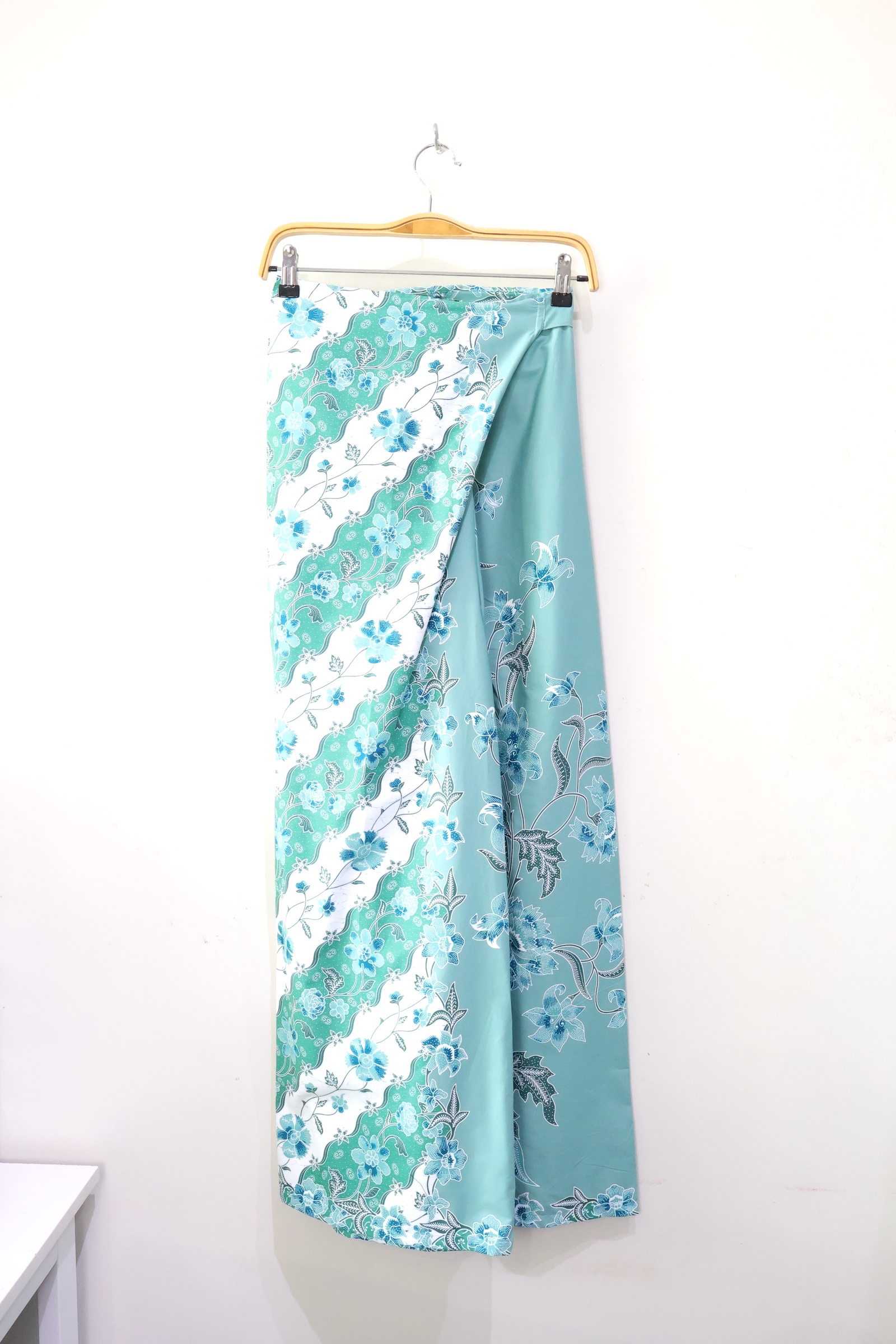 Batik Wrap Pants - Aquamarine [L-XL]