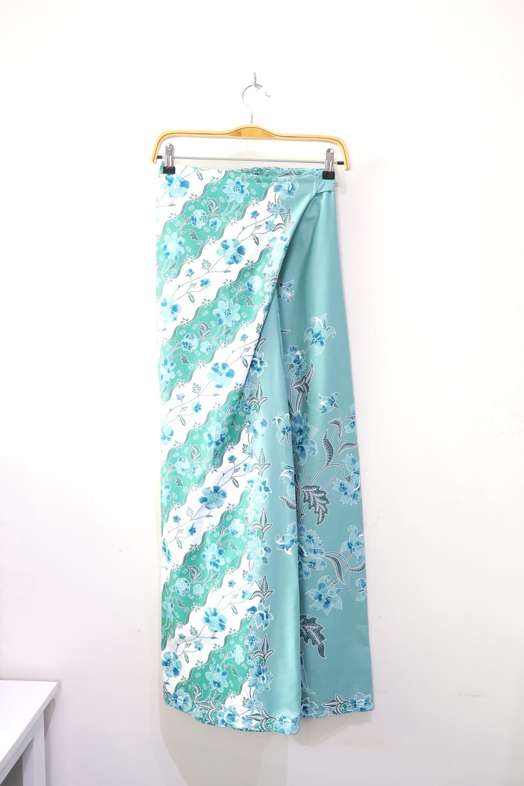 Batik Wrap Pants - Aquamarine [L-XL]