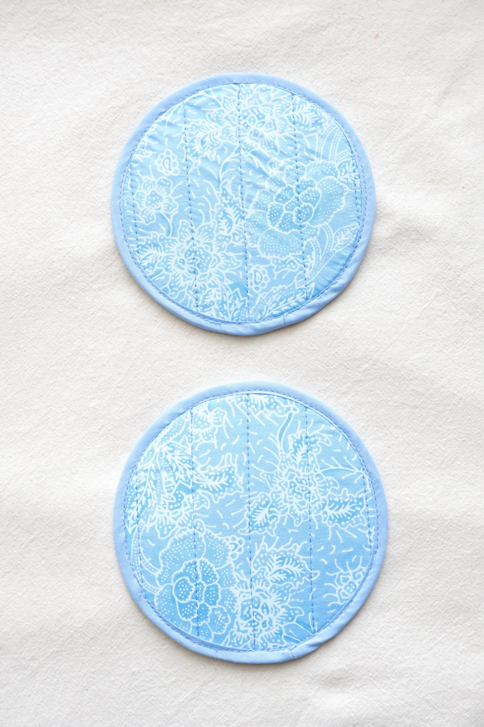 Batik Coaster - Blue Crush ( Set of 2 )