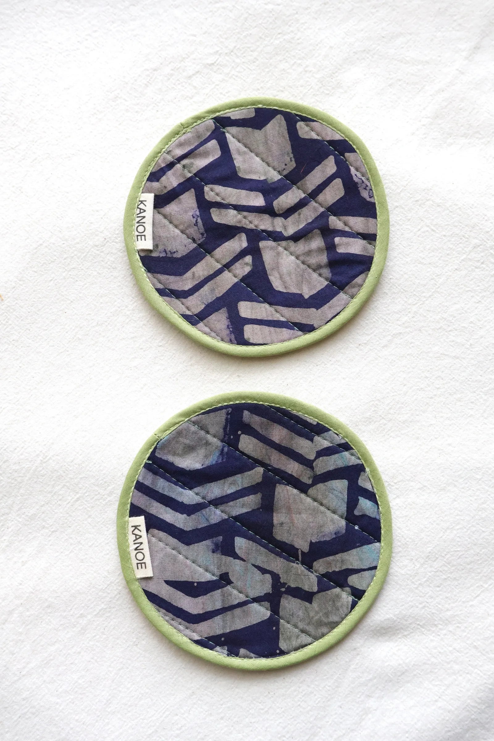 Batik Coaster - Milo Ais ( Set of 2 ) [ Handmade ]