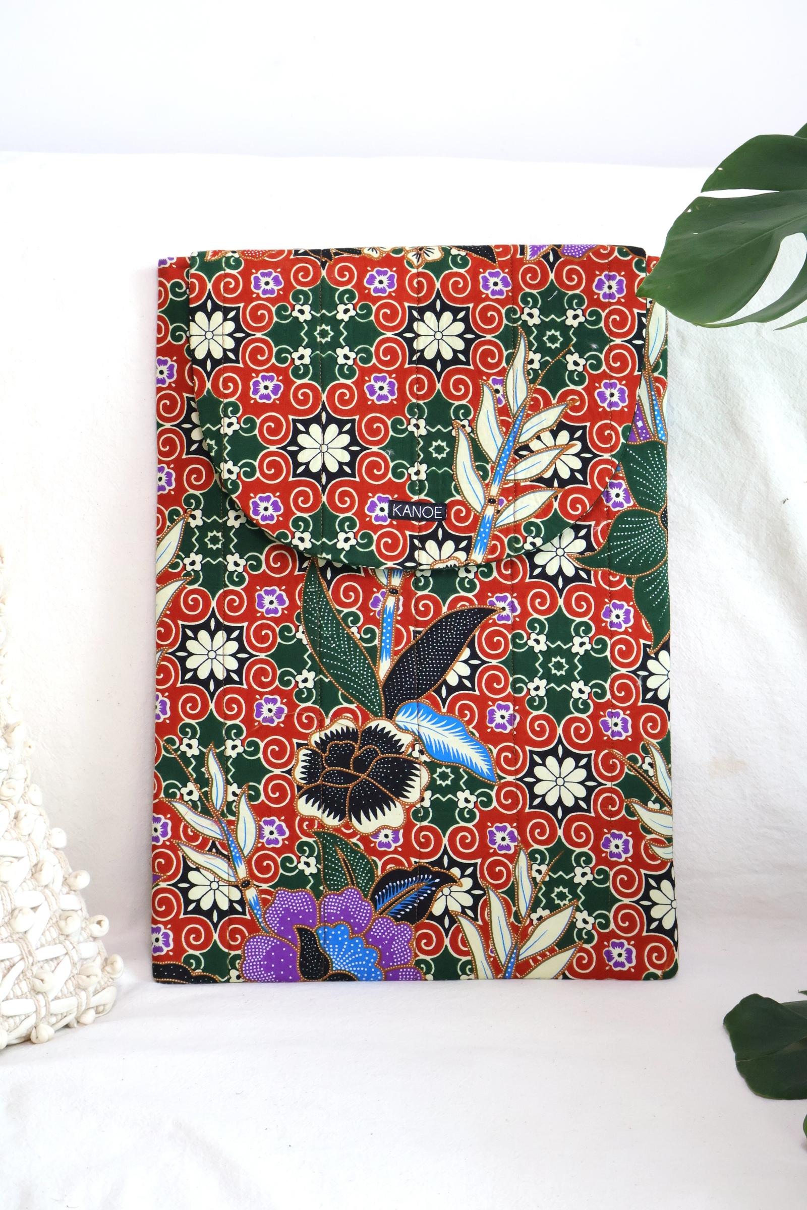 Batik Laptop Bag - Crimson Candy