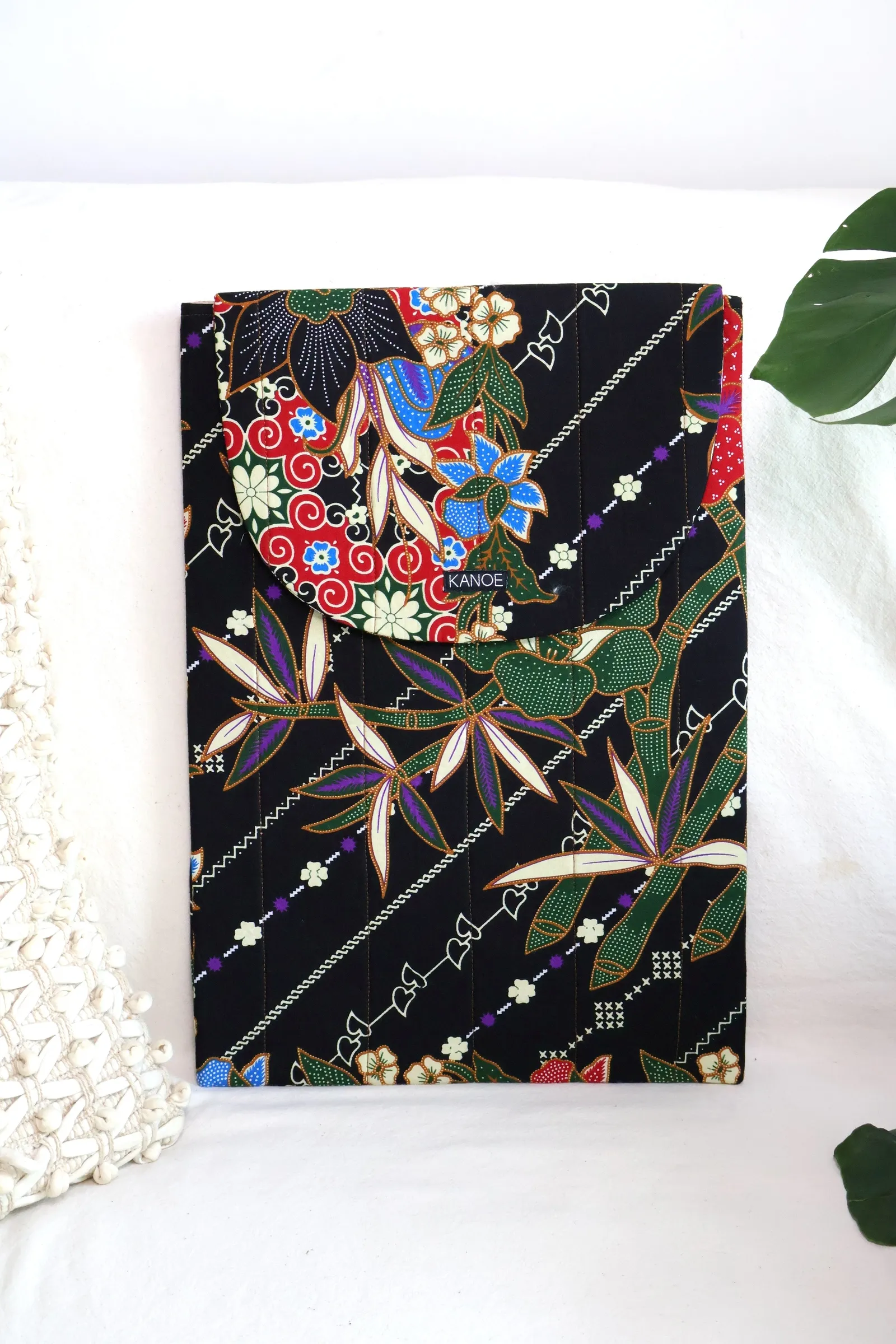  Batik Laptop Bag - Black Rush