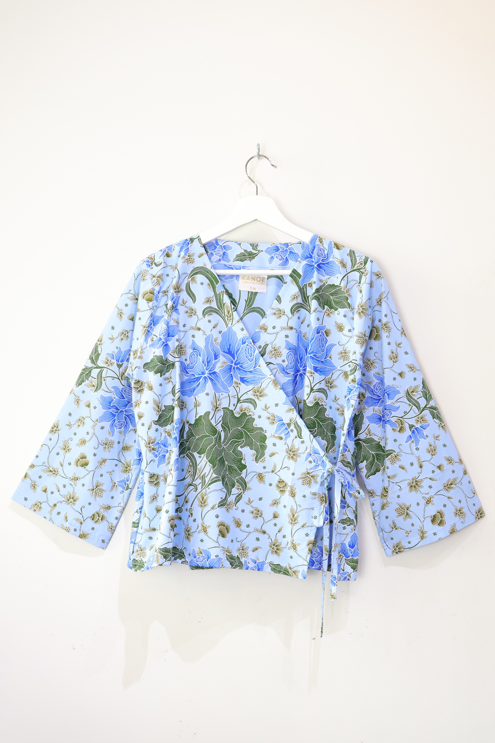 Lounge Wrap Top - Marshmallow Blue 