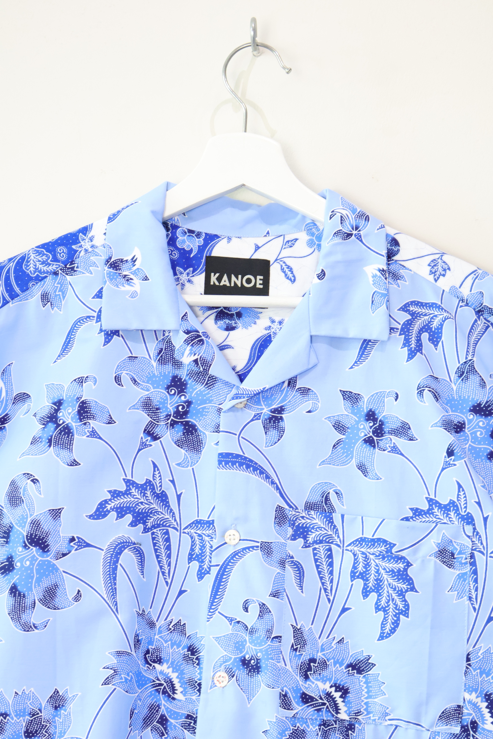 KANOEMEN Open Collar Batik Shirt - Rockie
