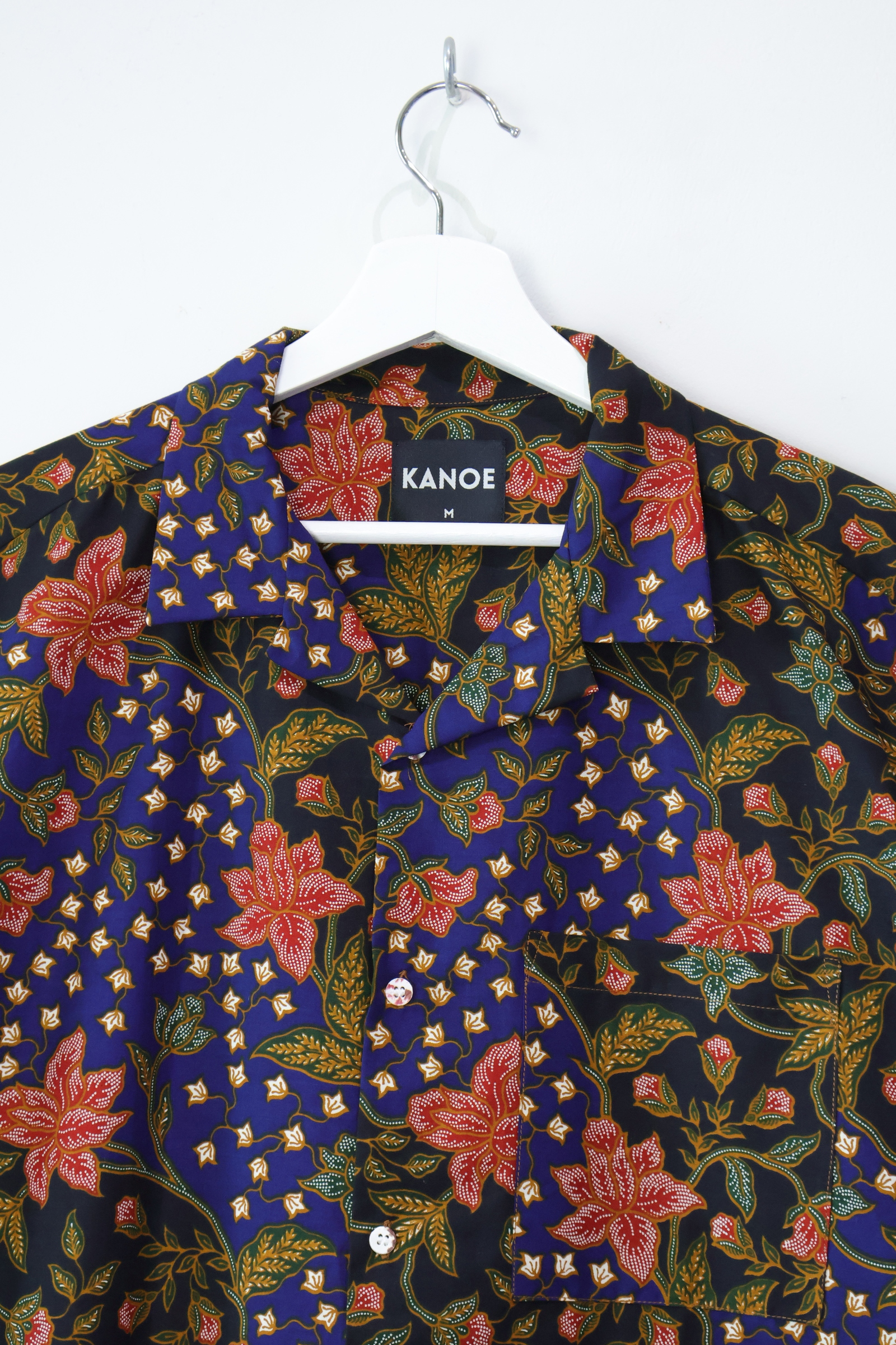 KANOEMEN Open Collar Batik Shirt - Alexander [M]