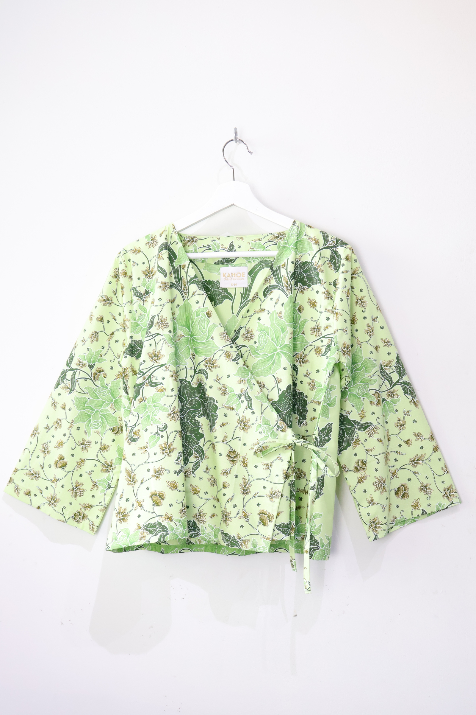 Lounge Wrap Top - Matcha Breeze