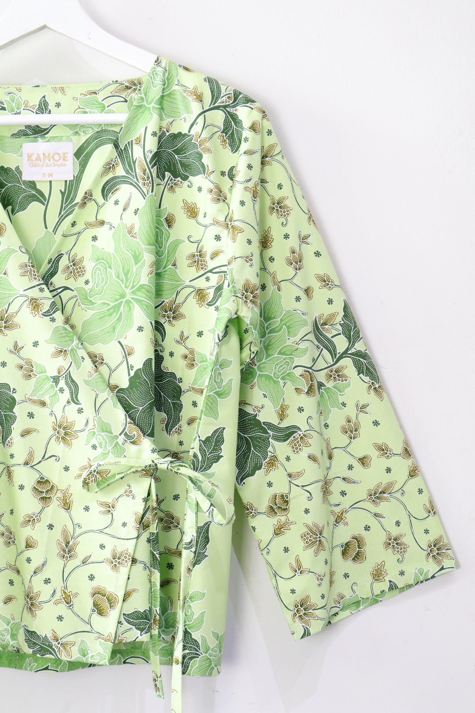 Lounge Wrap Top - Matcha Breeze