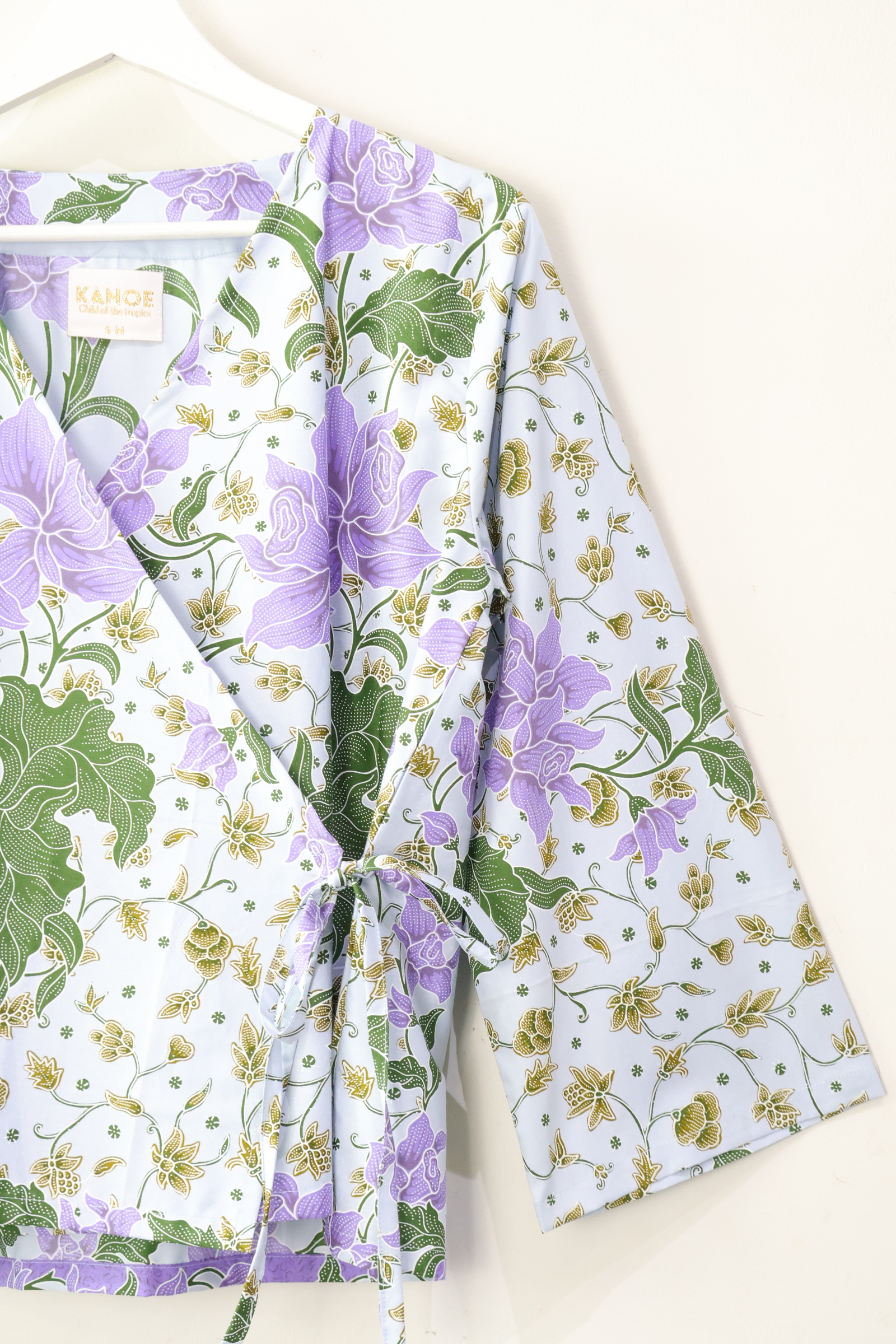 Lounge Wrap Top - Taro Milk 