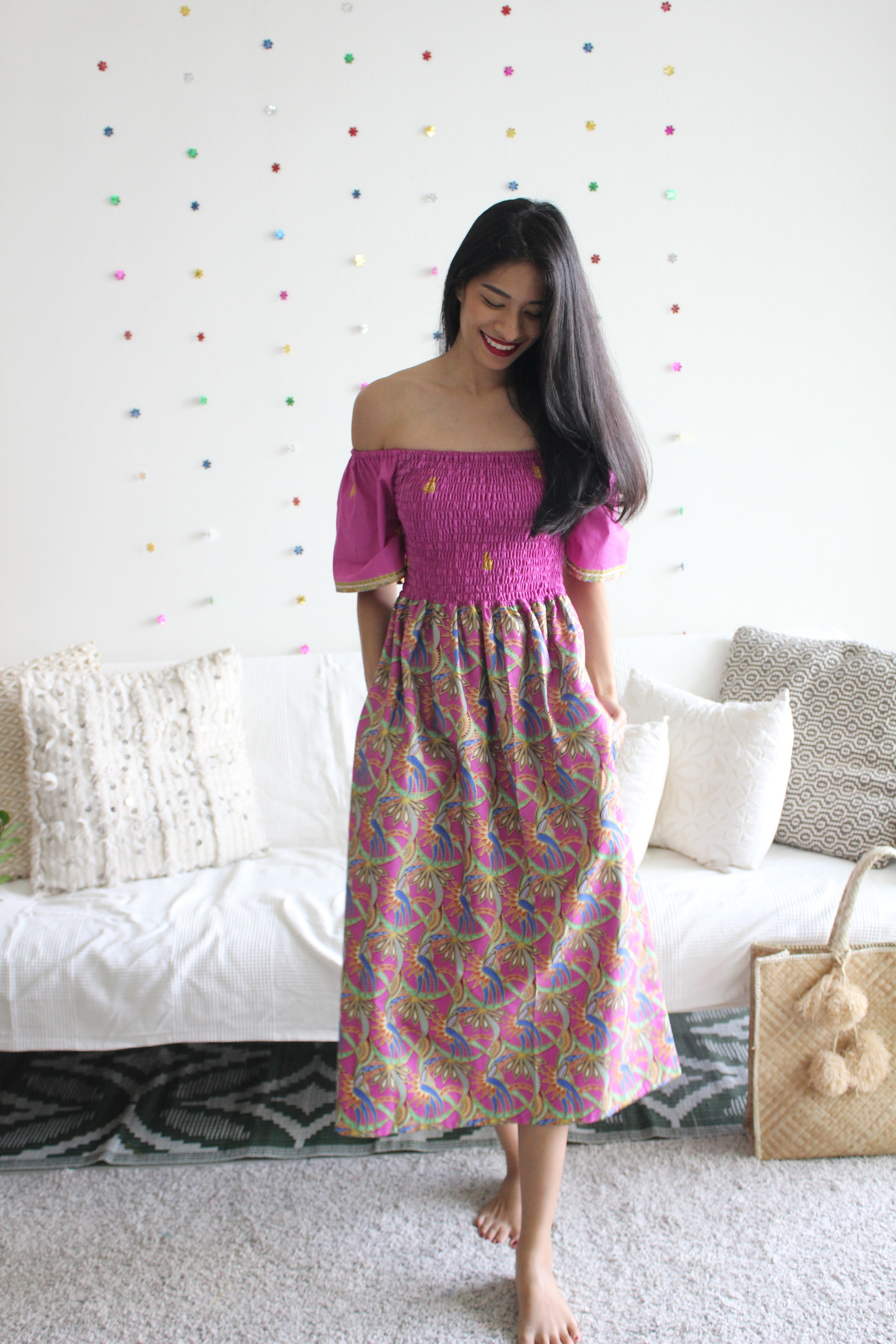 Puteri Dress - Magenta Magic