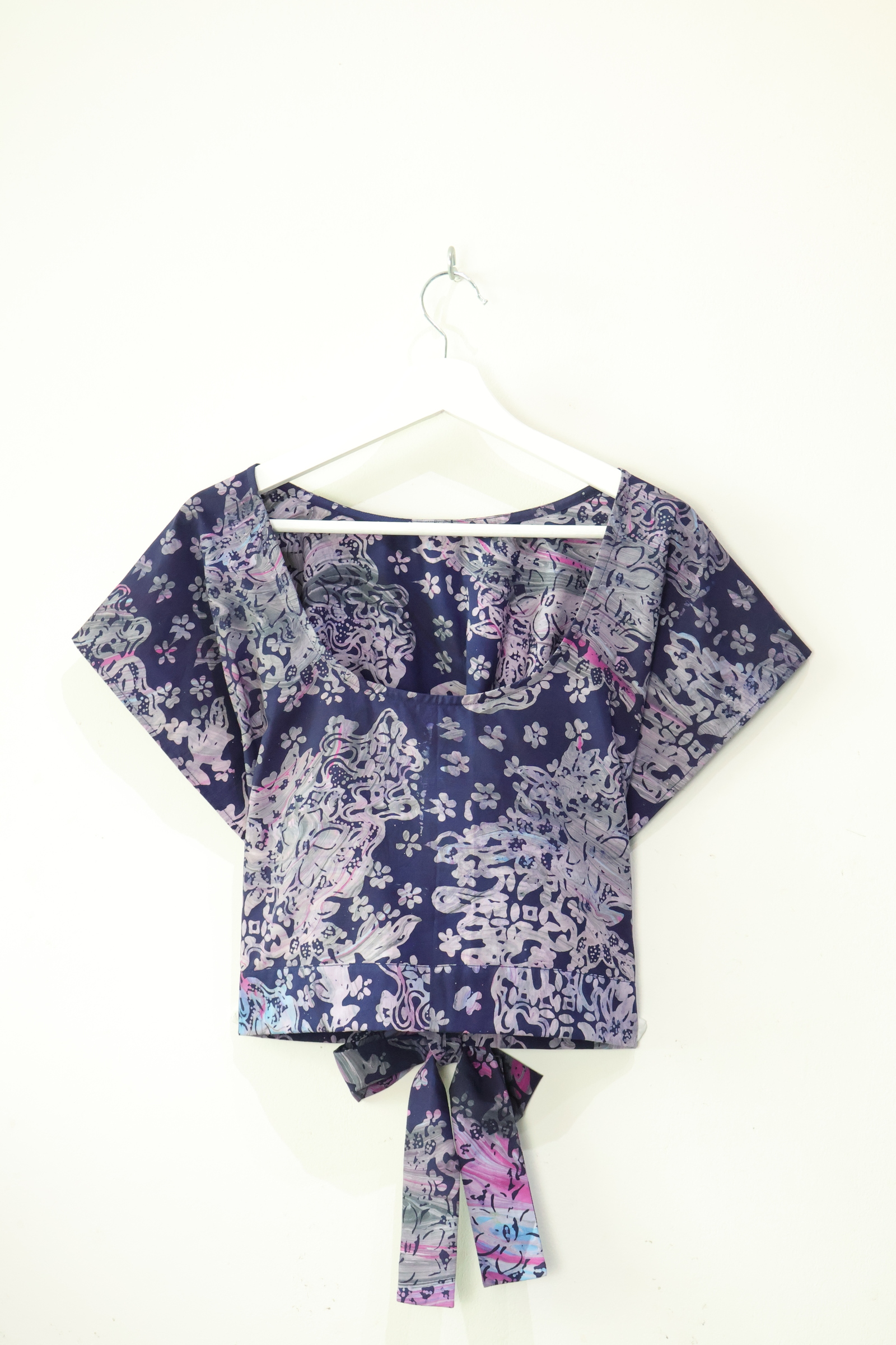 Easie Wrap Top - Shadow Swirl [Handmade] [S-M]