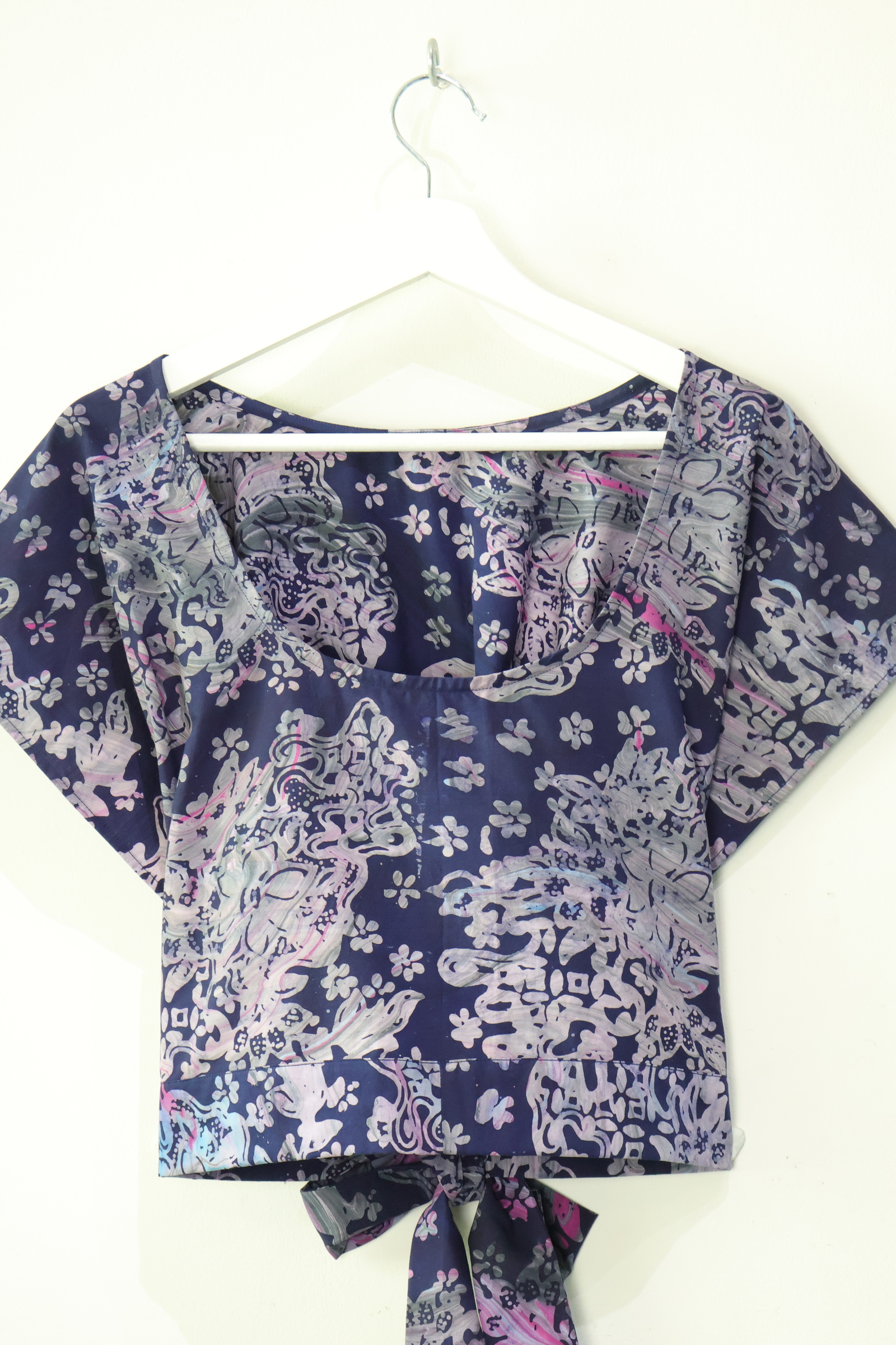 Easie Wrap Top - Shadow Swirl [Handmade] [S-M]