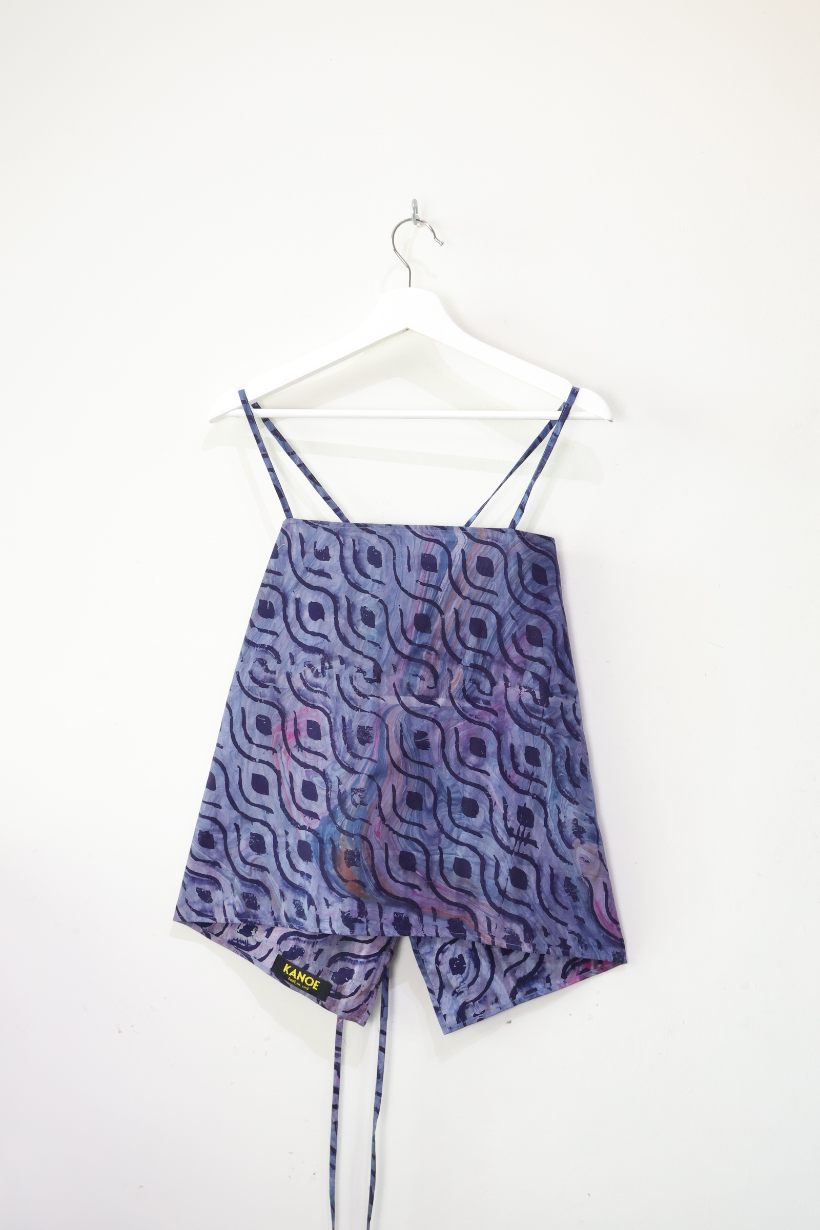 Covey Batik Top - Blue Bloom [Handmade]