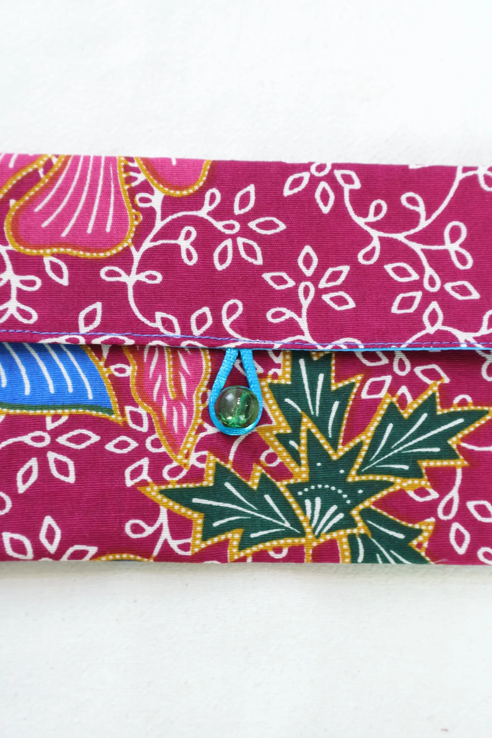 Batik Envelope w/ Bead Button - Sierra