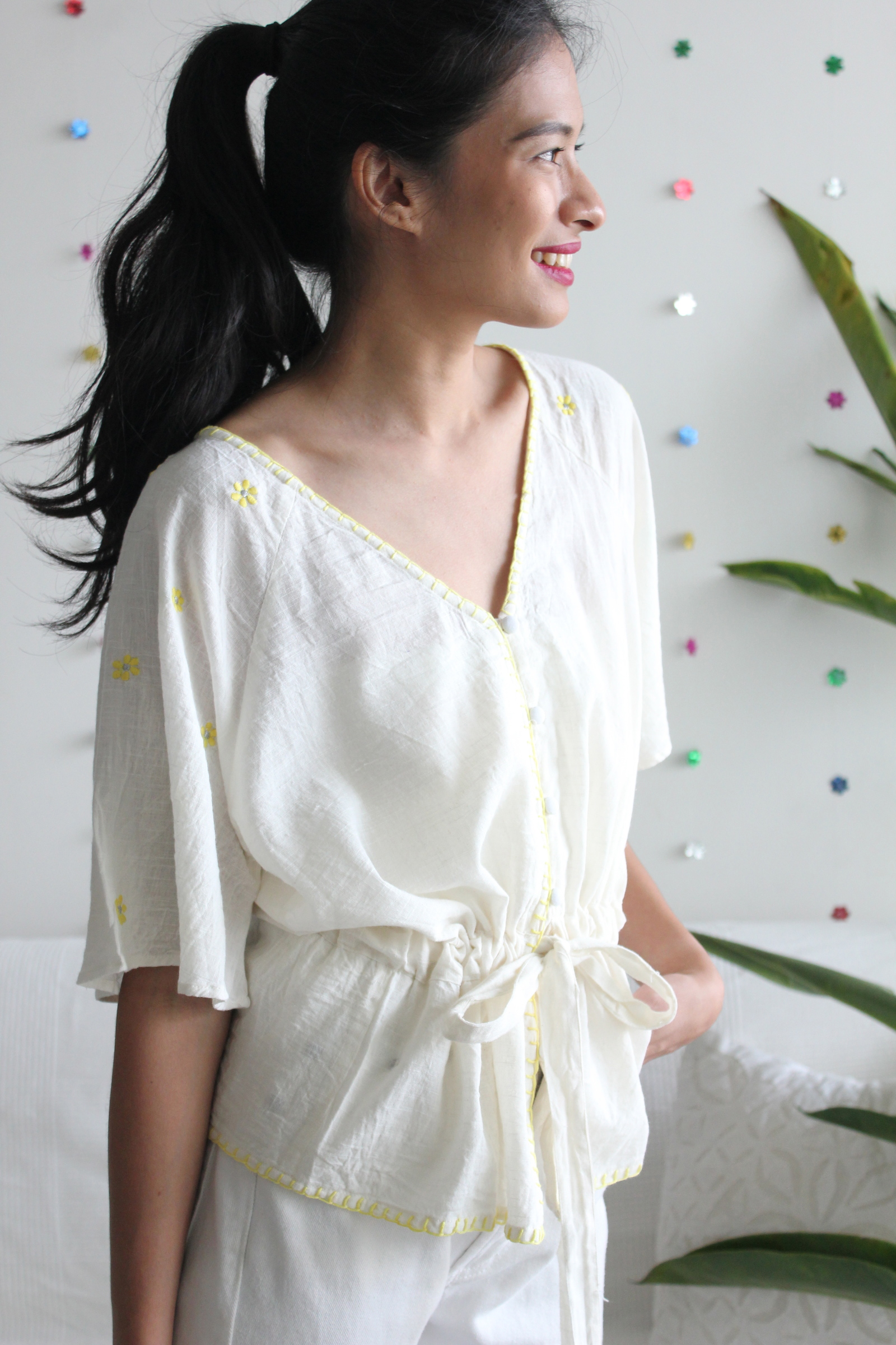 Daisy sleeves daily top - Pluto