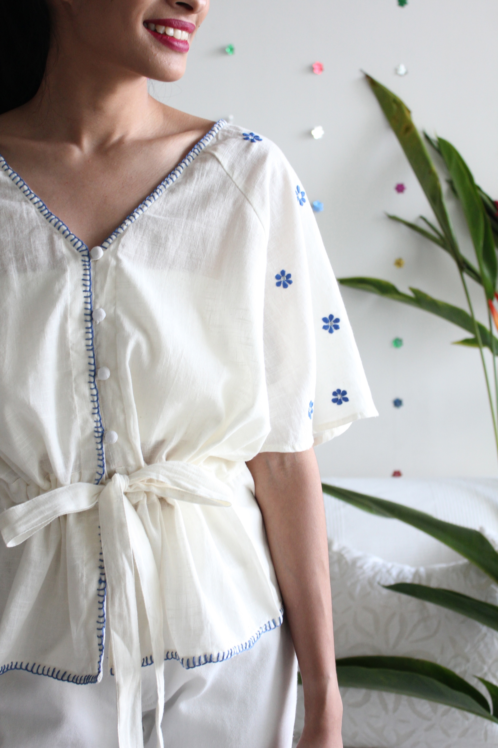 Daisy sleeves daily top - Neptune