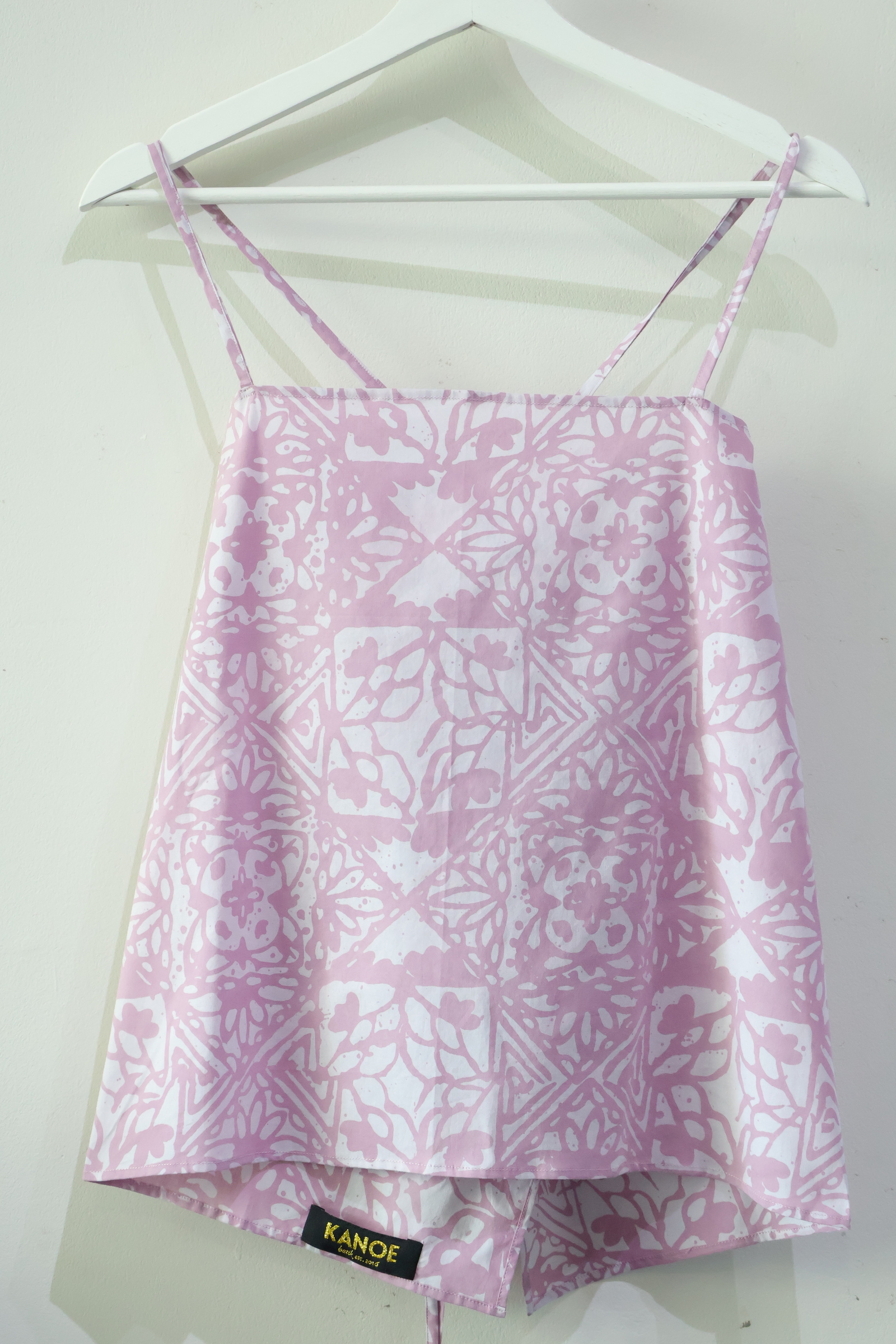 Covey Batik Top - Warm Blush [Handmade]