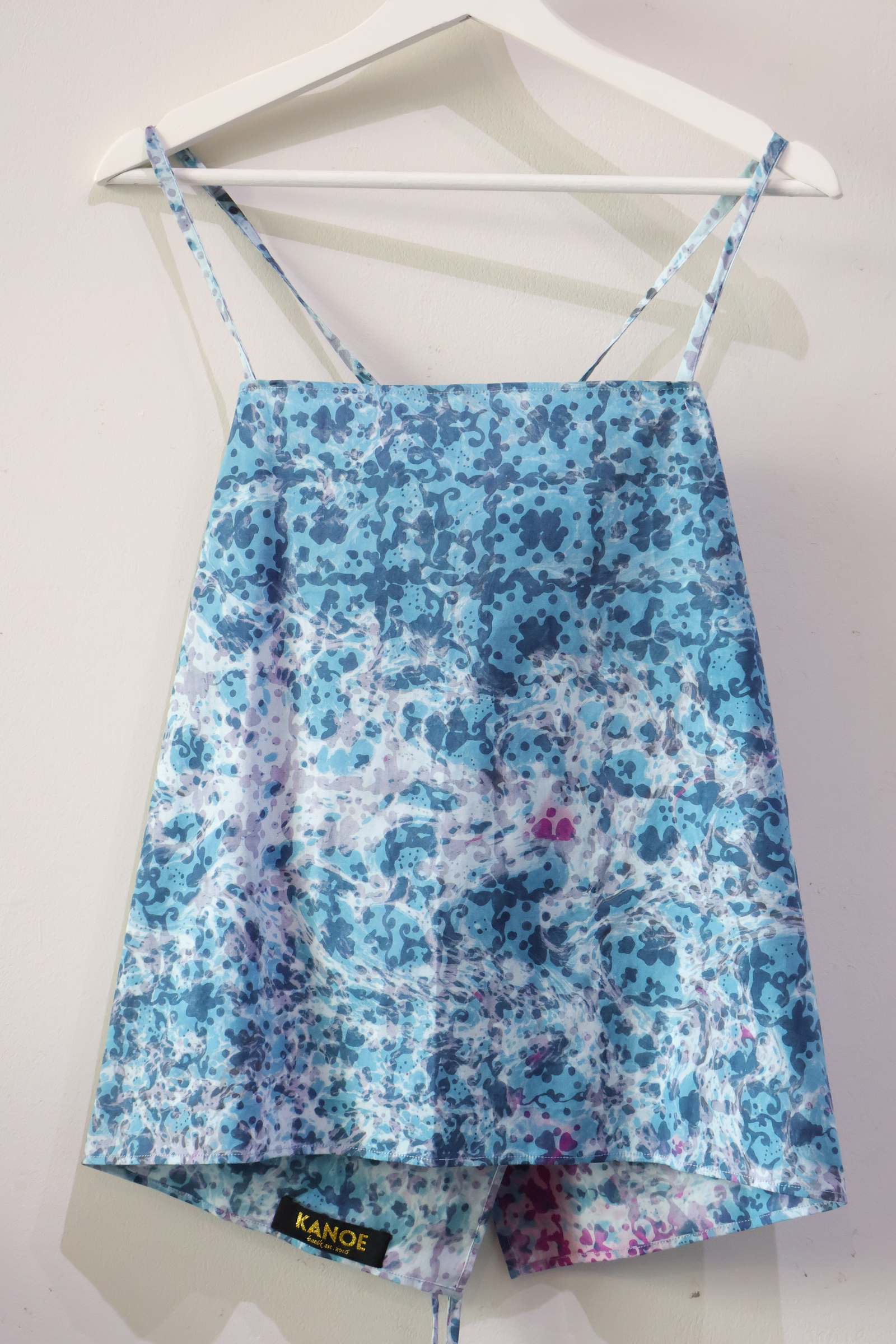 Covey Batik Top - Blue Bubble [Handmade]