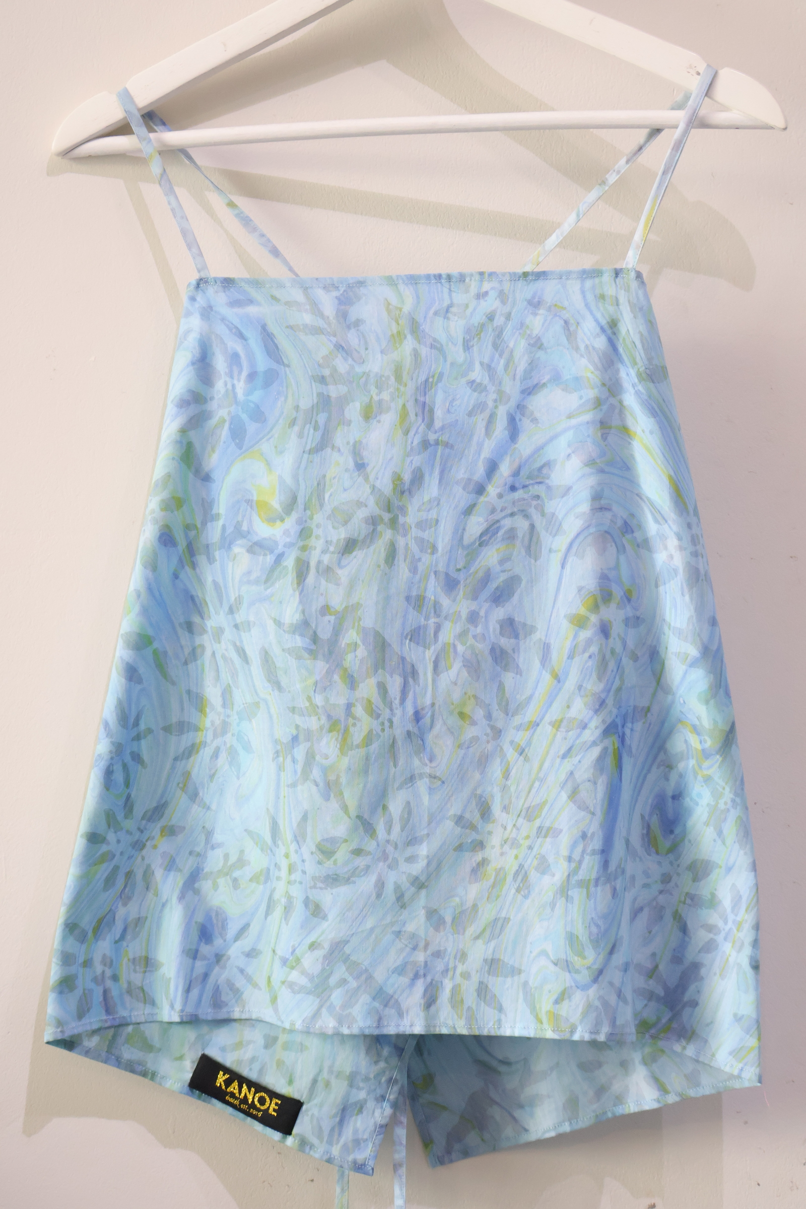 Covey Batik Top - Misty Blue [Handmade]