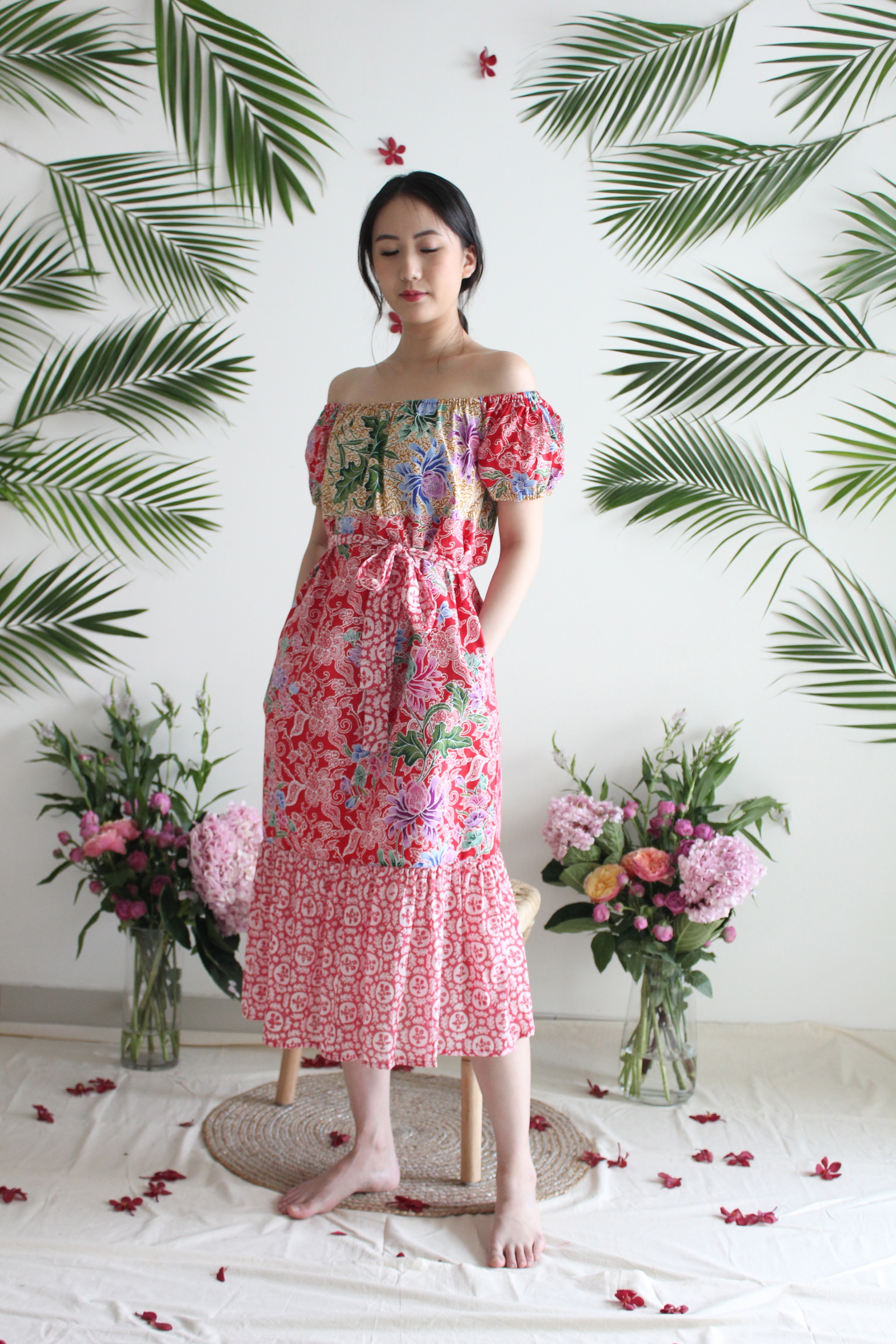 Nyonya Bae Dress - Merah