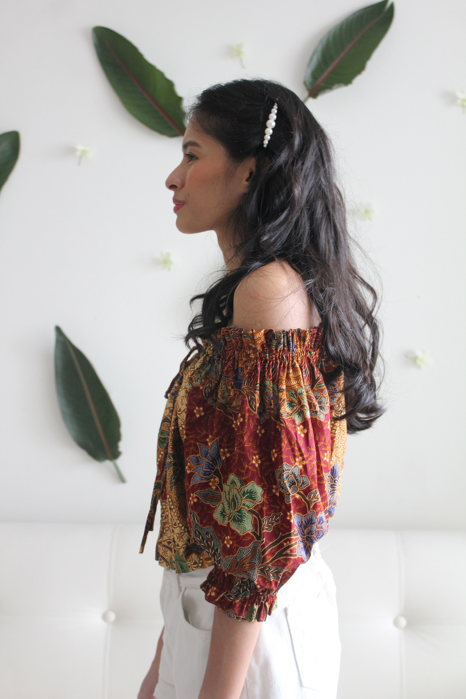 Cropped Batik Blouse - Earth care