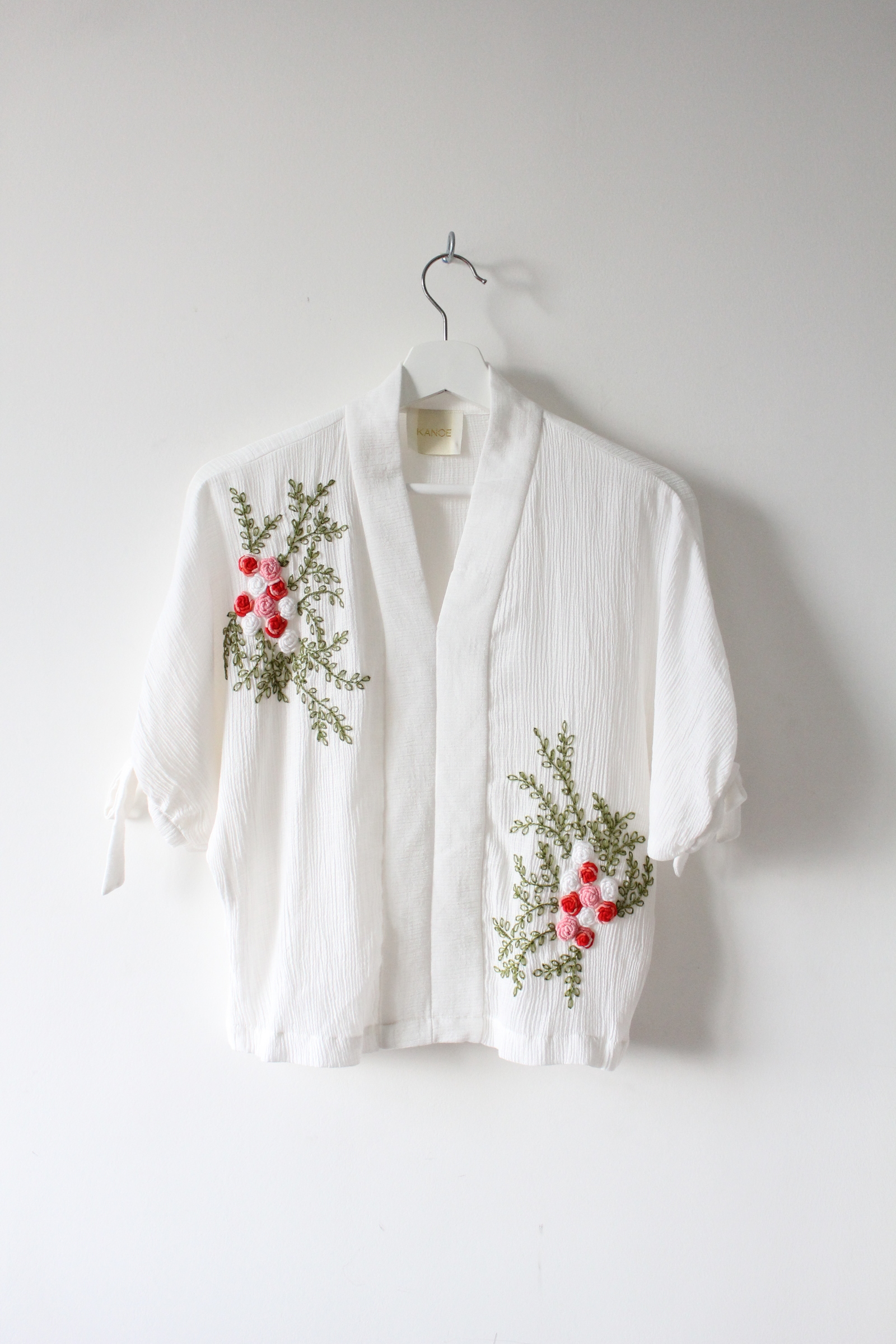 Silk crepe love top - Snow bloom