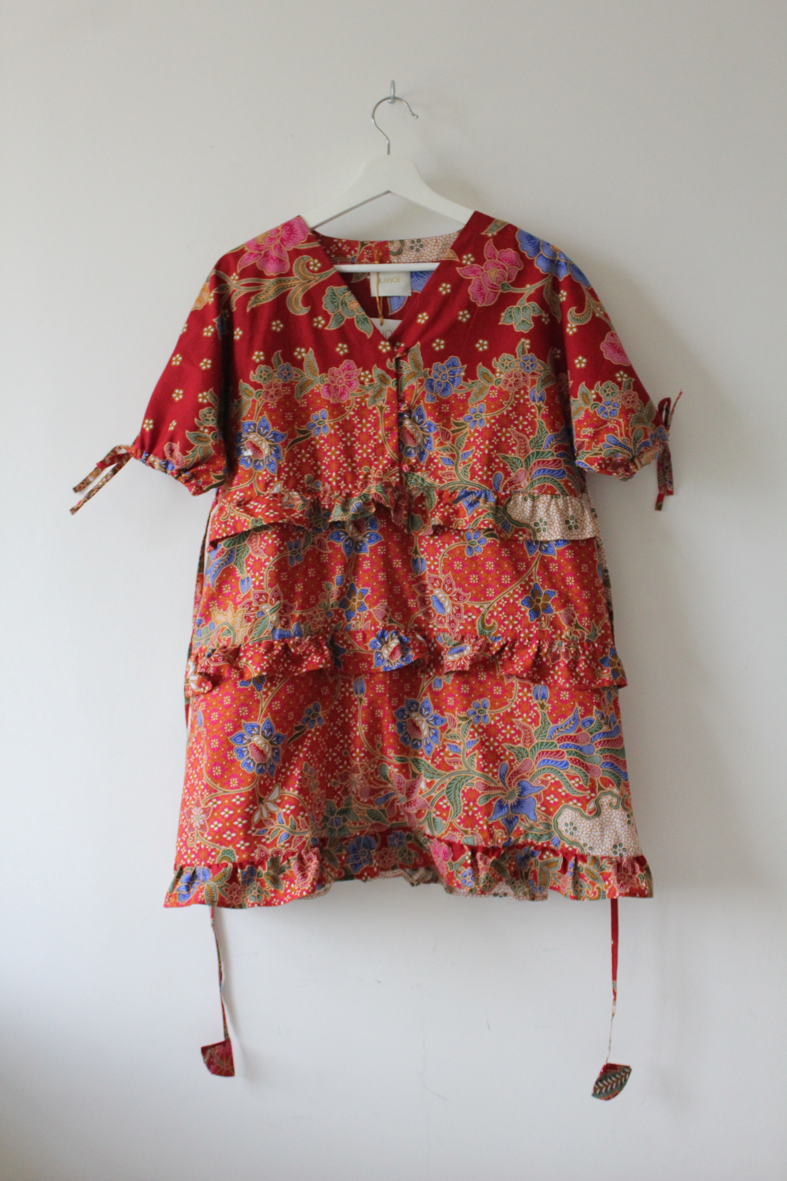 Batik Frill Dress - Nyonya Boo