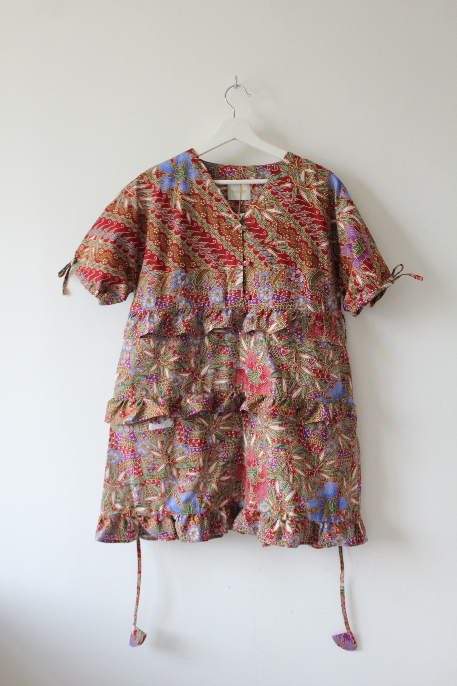 Batik Frill Dress - Rustic Rue