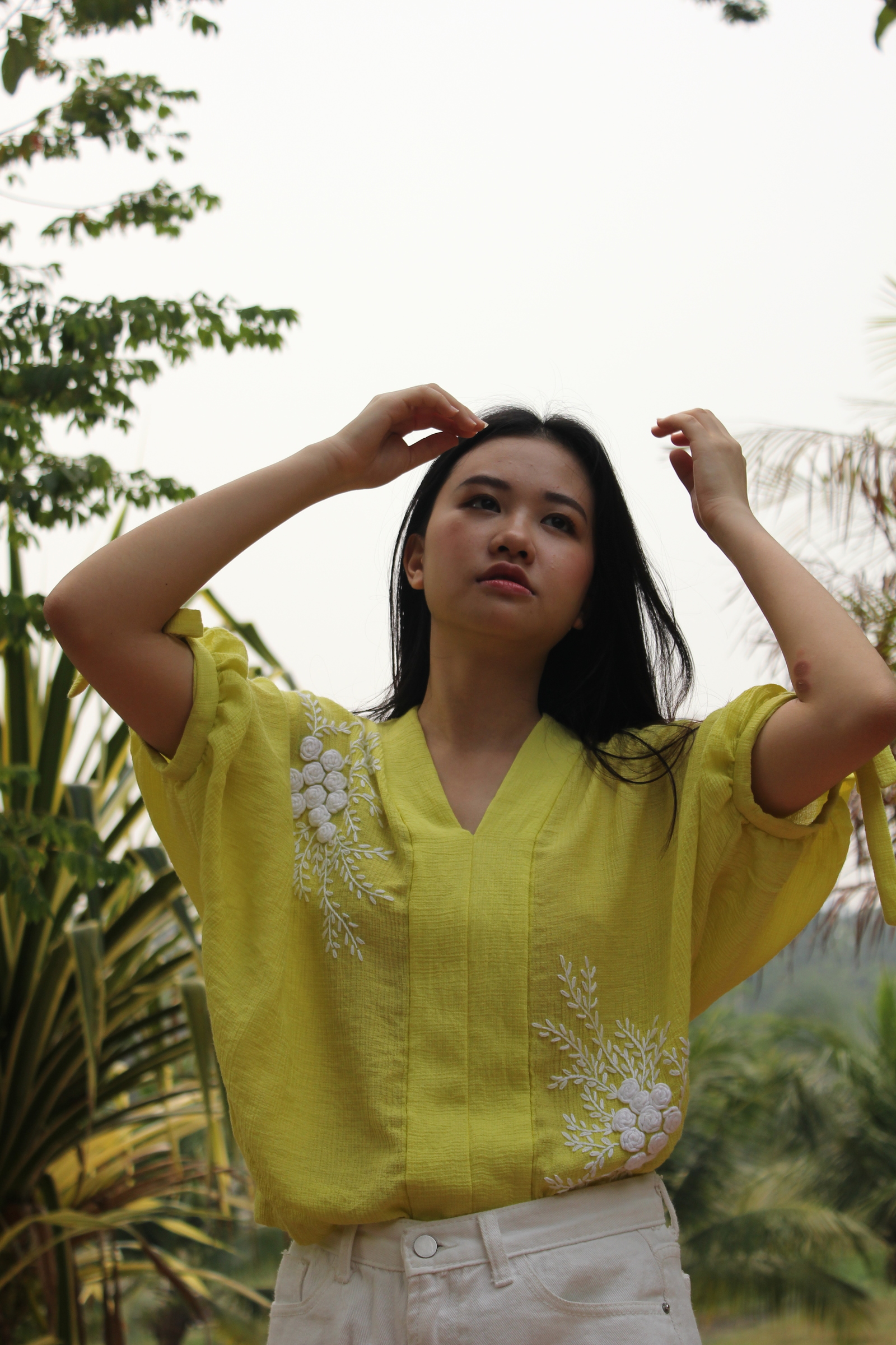 Silk crepe love top - Hope alive