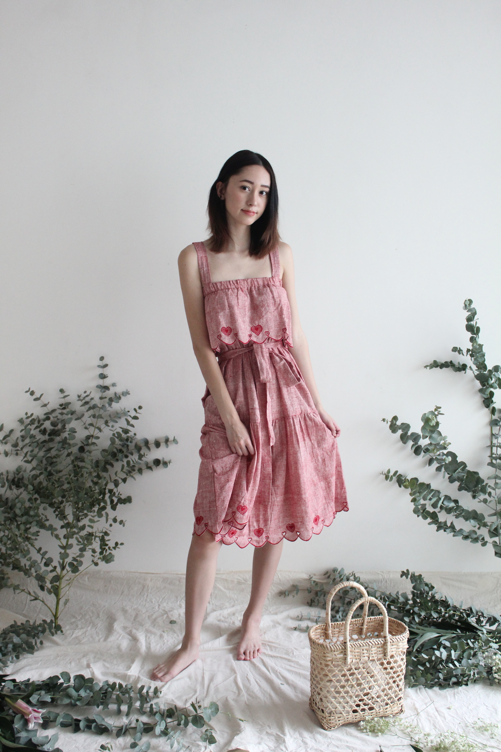 Layer cake dress - i love you ( Red/Red )