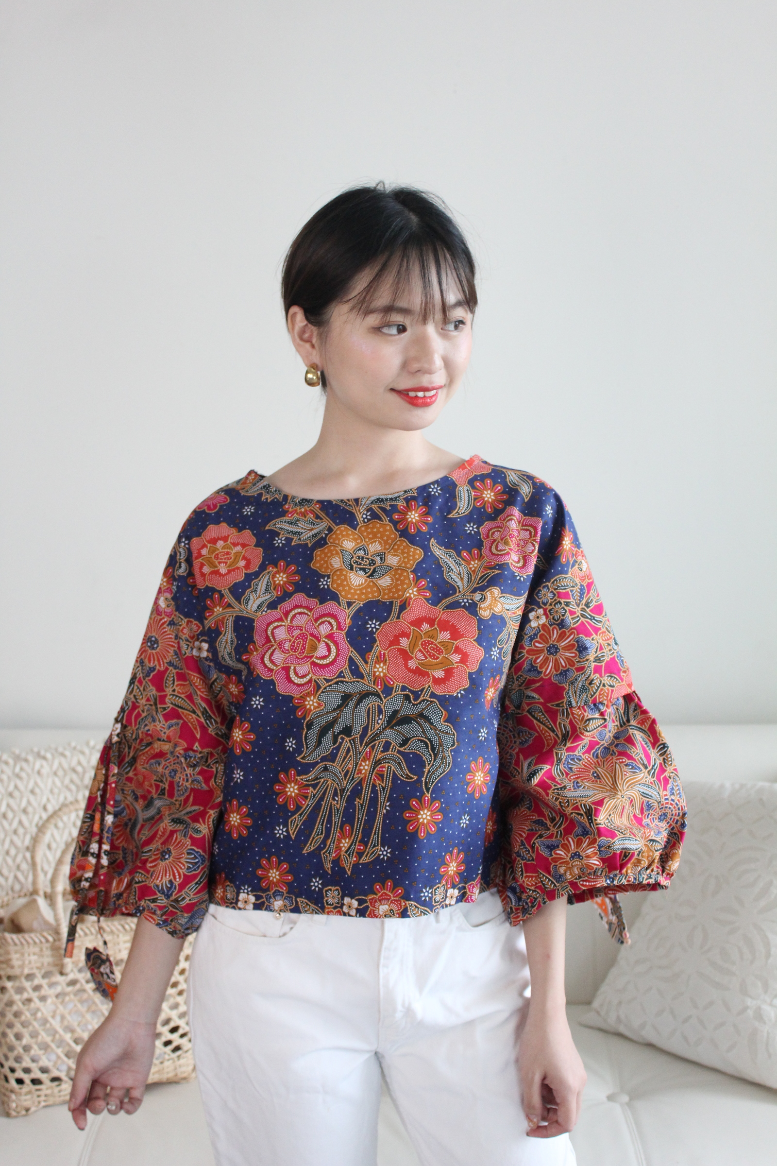 Klassik Batik Top - Fushia Oren