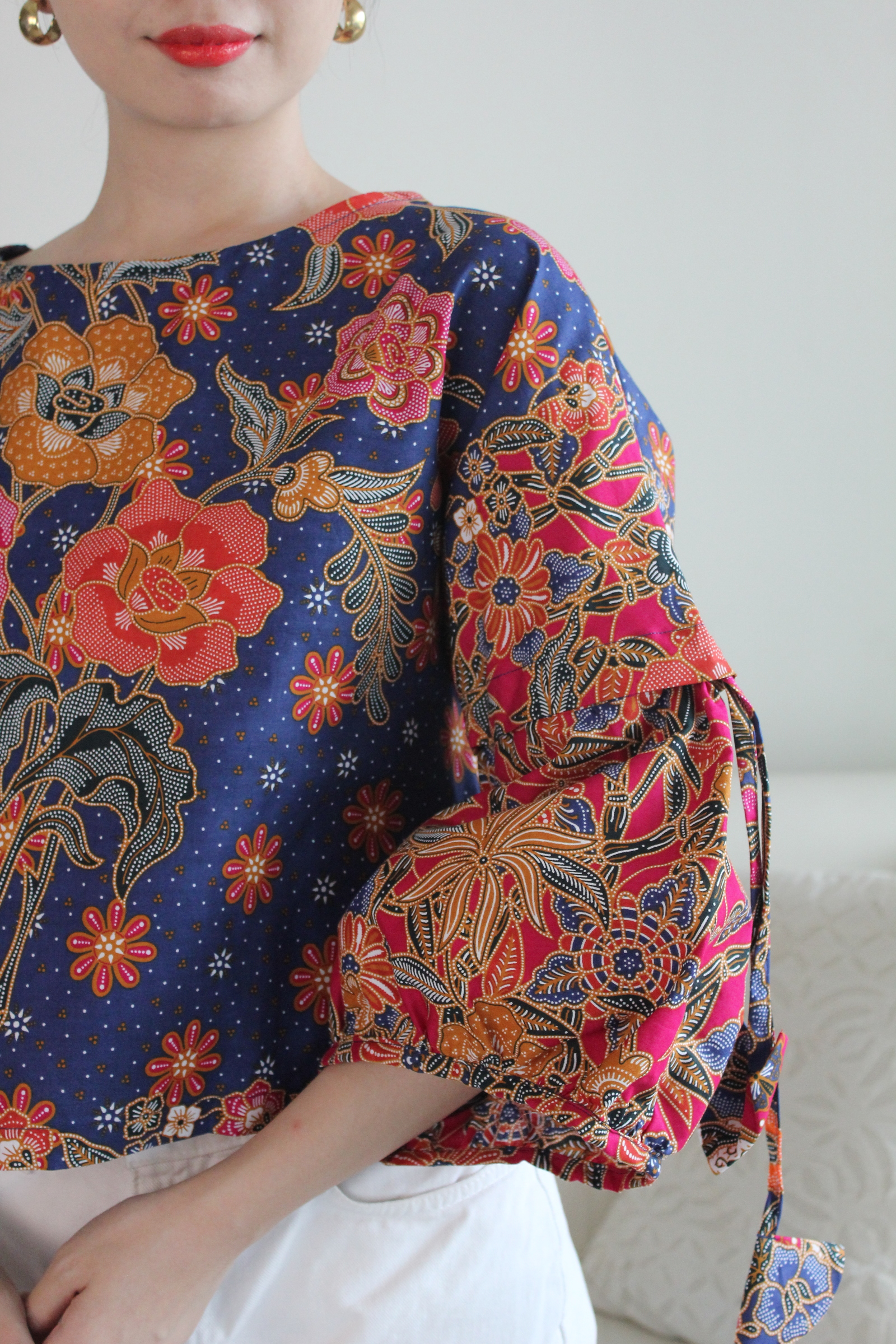 Klassik Batik Top - Fushia Oren