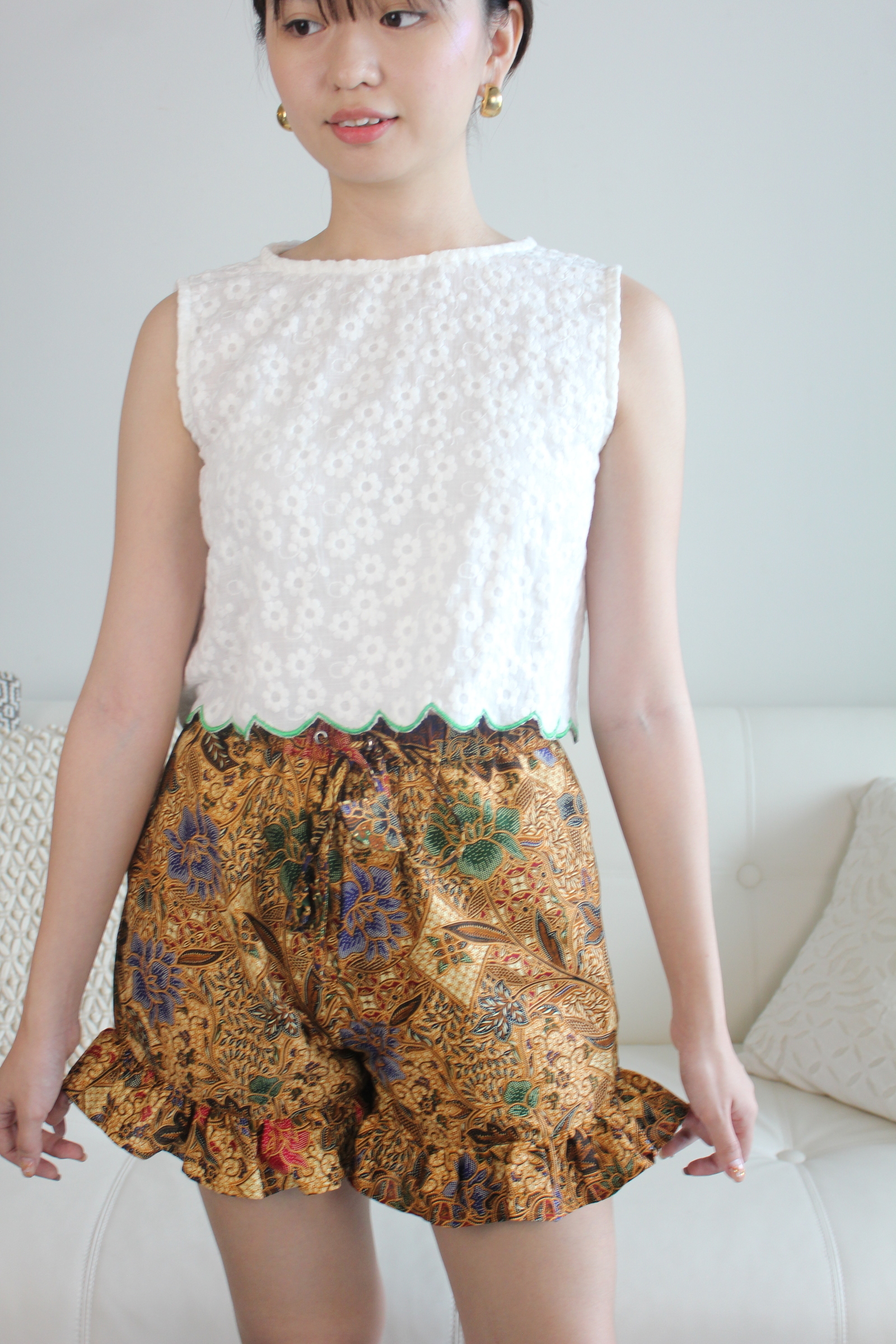 Batik Frou Shorts - Sand