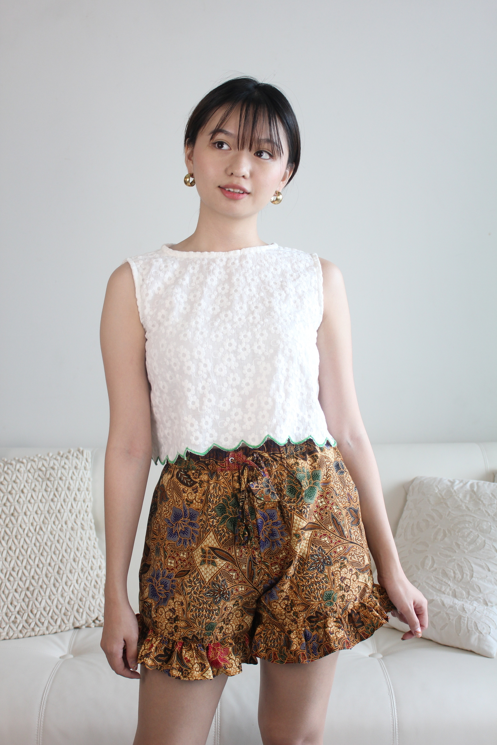 Batik Frou Shorts - Sand