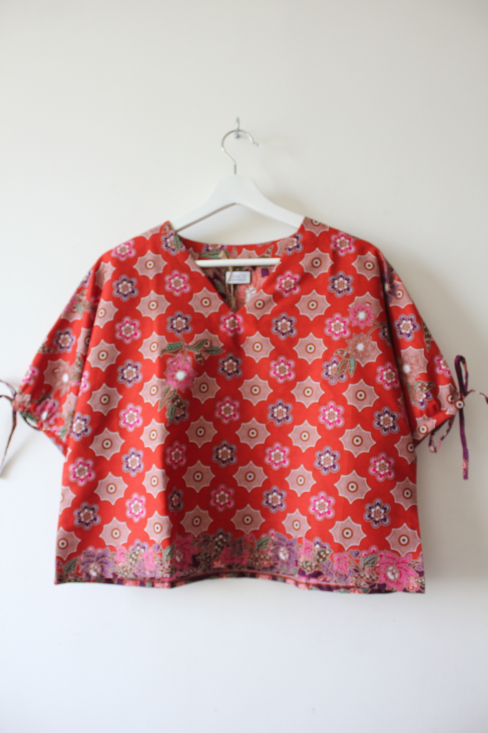 Avery Dae Batik Top - Red Ruby