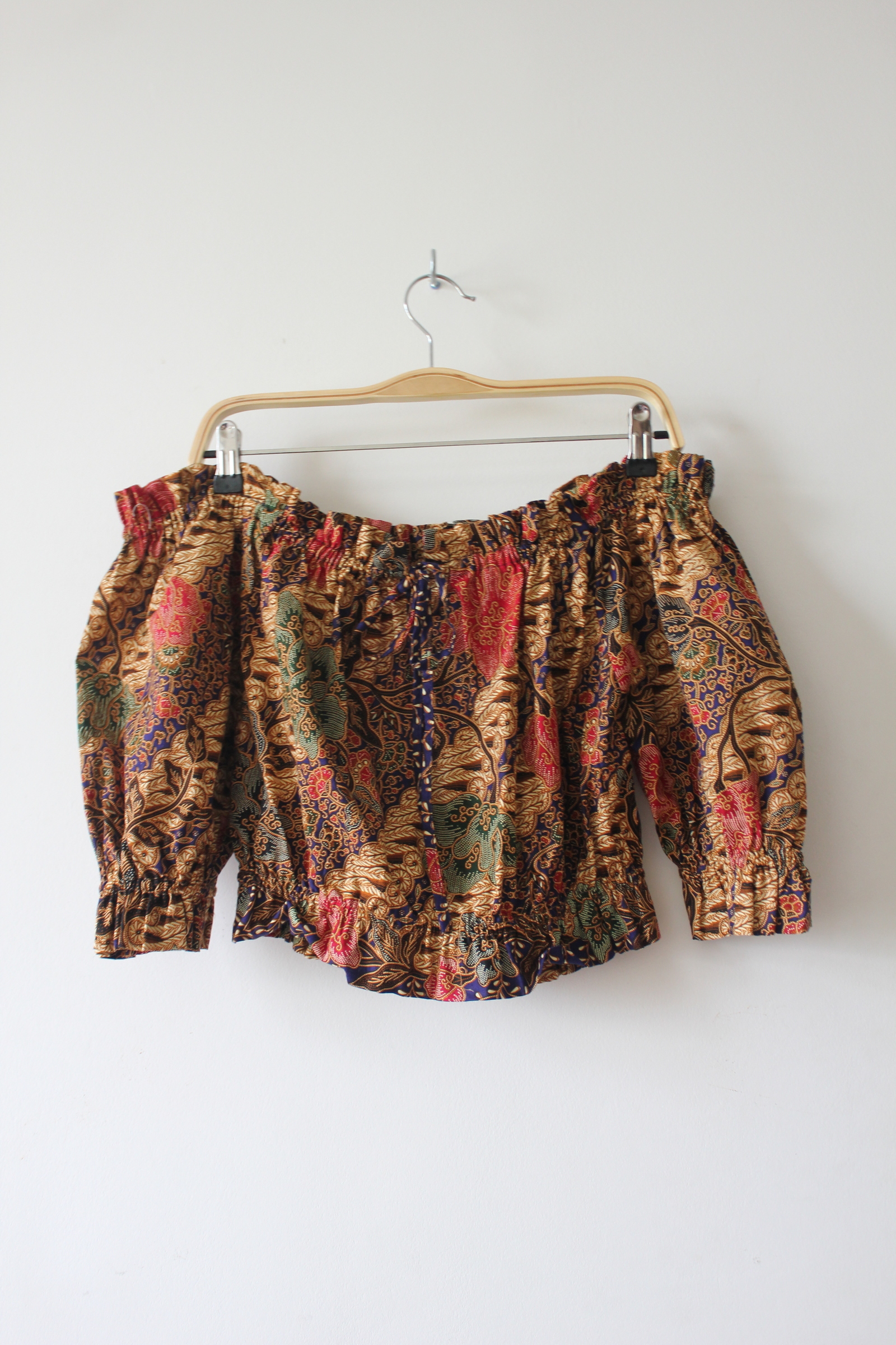 Cropped Batik Blouse - Fall